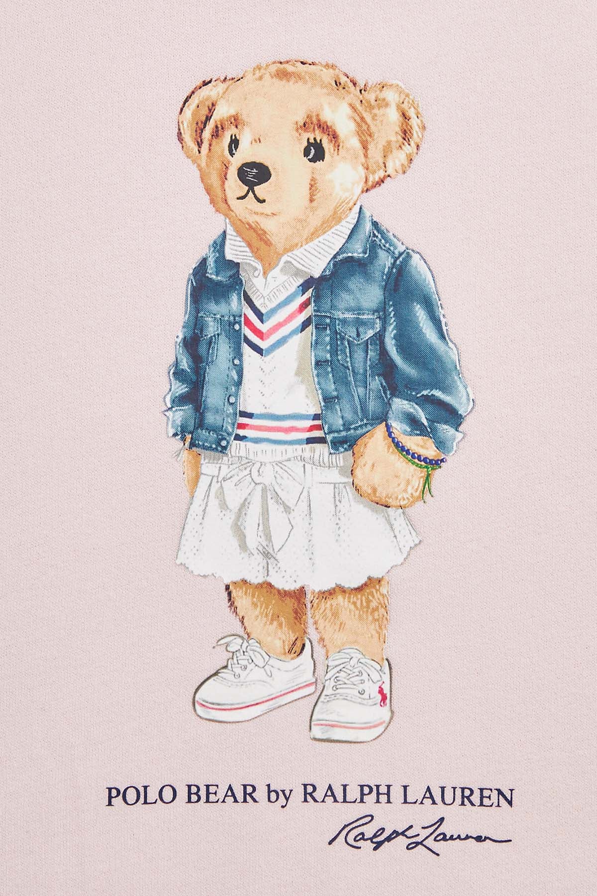 Polo Ralph Lauren Kids 5-6 Yaş Kız Çocuk Polo Bear Sweatshirt-Libas Trendy Fashion Store