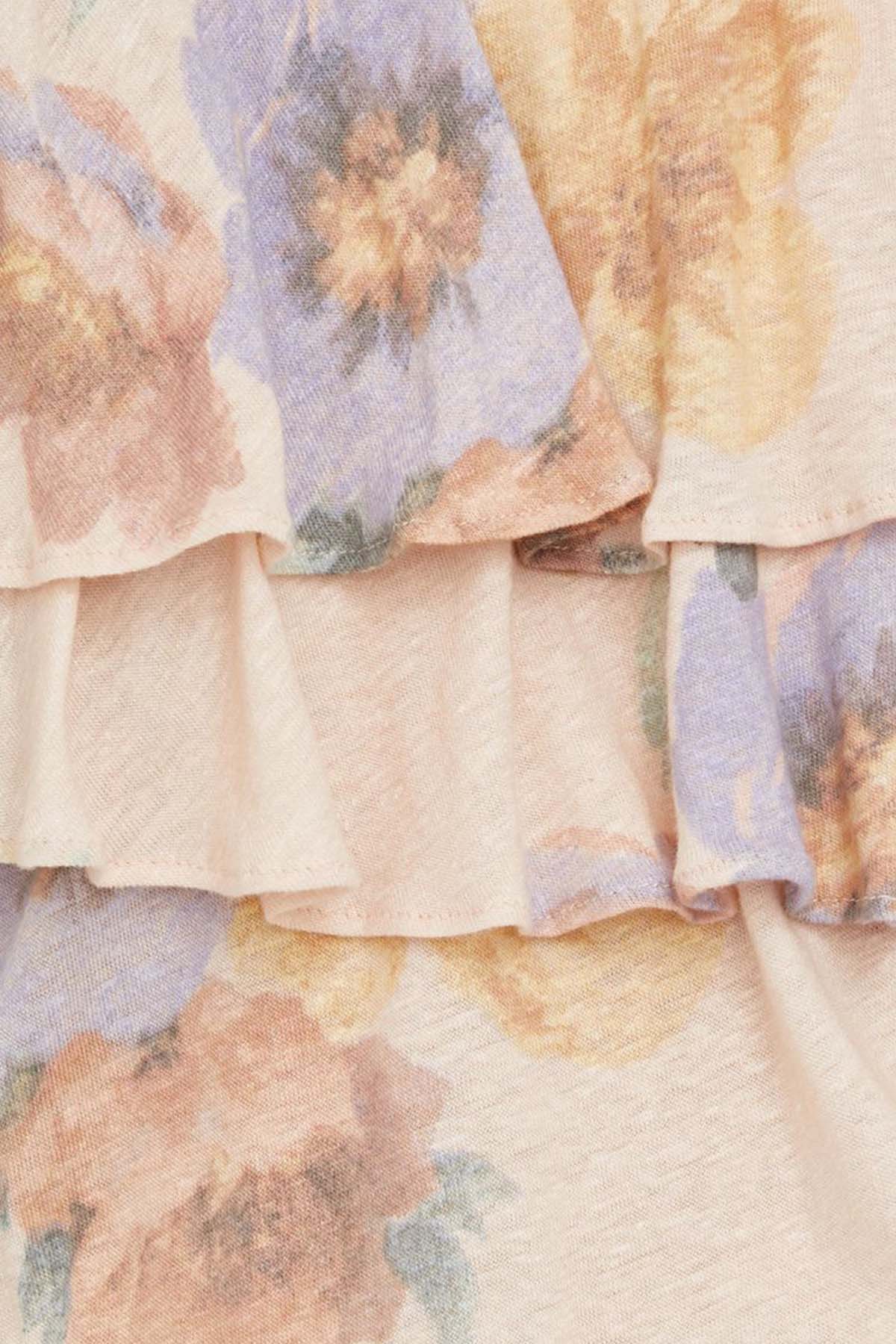 Polo Ralph Lauren Ketenli Straplez Midi Elbise-Libas Trendy Fashion Store