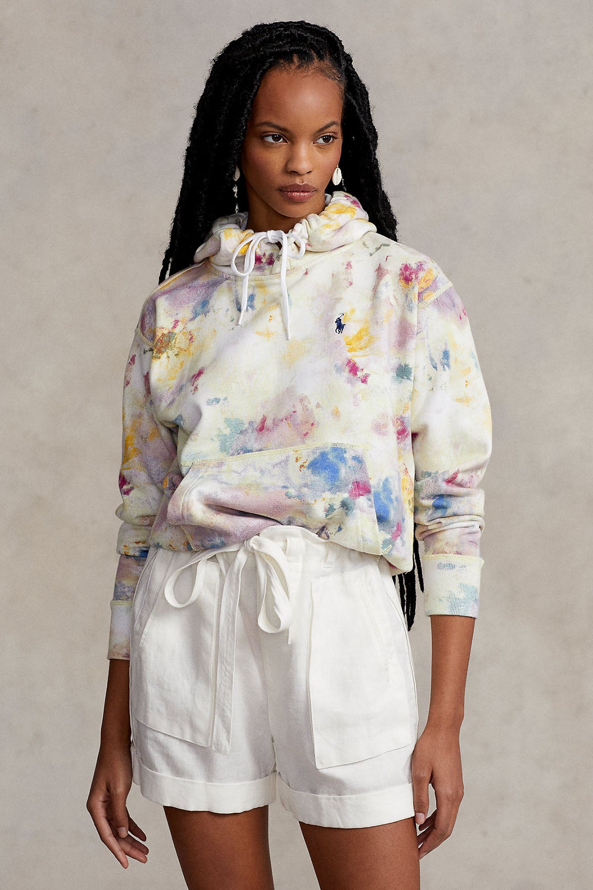 Polo Ralph Lauren Renkli Kapüşonlu Batik Sweatshirt-Libas Trendy Fashion Store