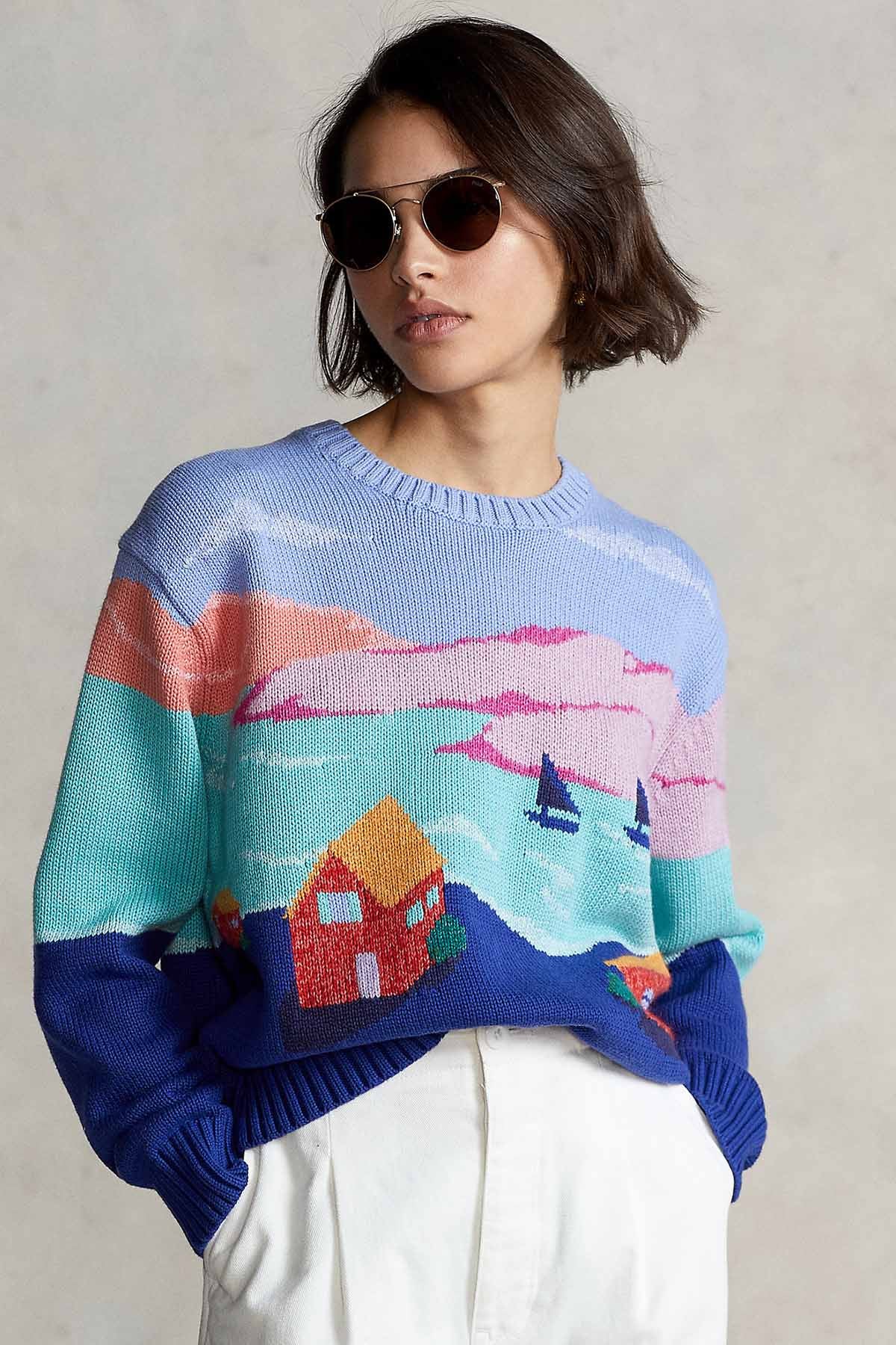 Polo Ralph Lauren Relaxed Fit Örgü Triko-Libas Trendy Fashion Store