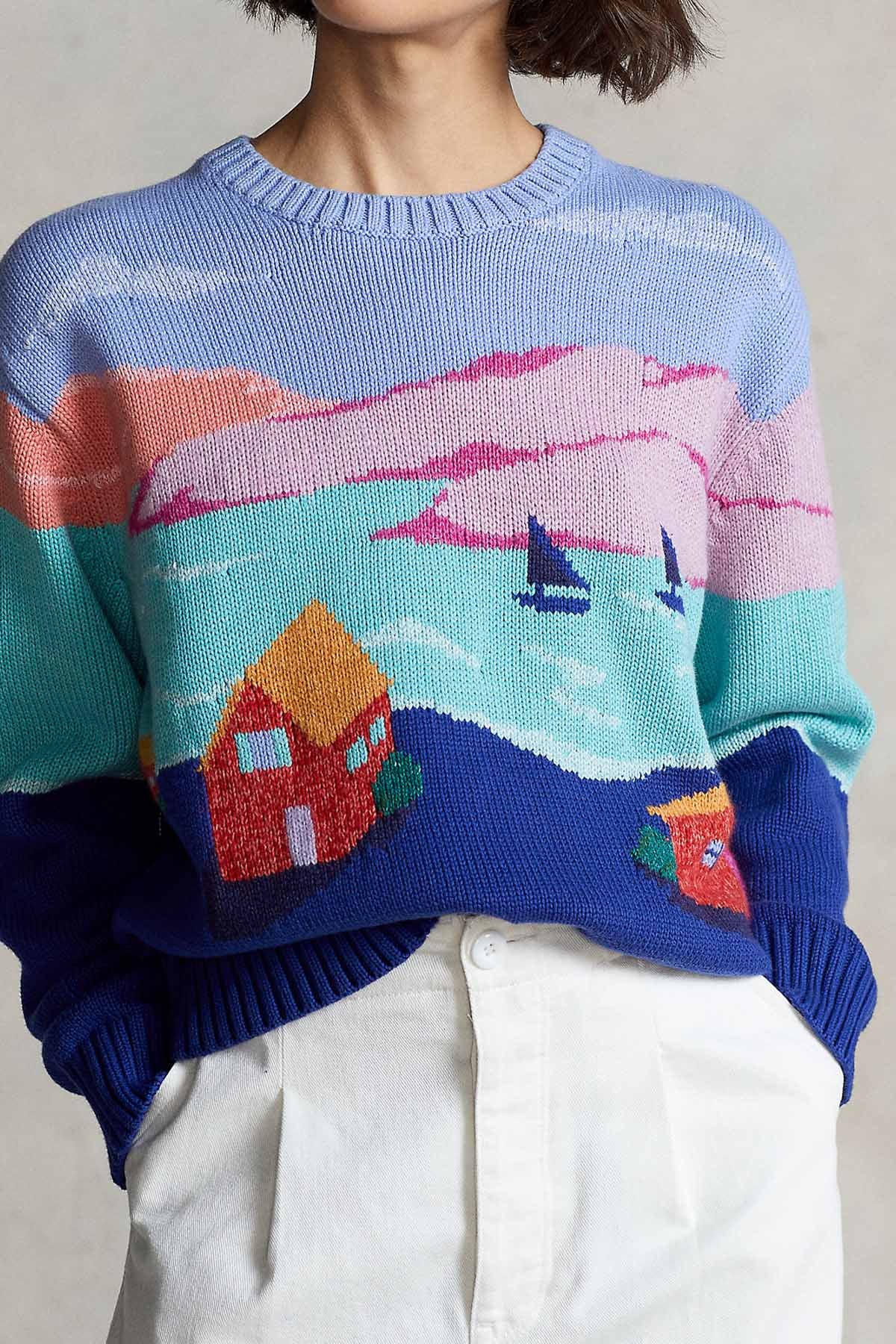 Polo Ralph Lauren Relaxed Fit Örgü Triko-Libas Trendy Fashion Store