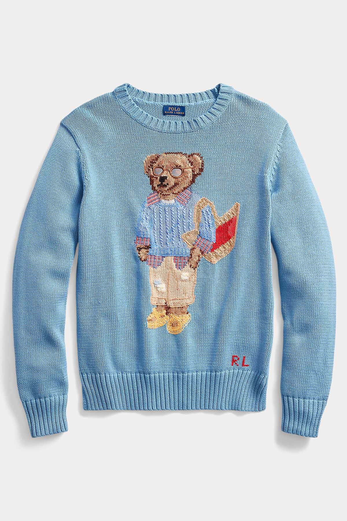 Polo Ralph Lauren Ketenli Örgü Polo Bear Triko-Libas Trendy Fashion Store