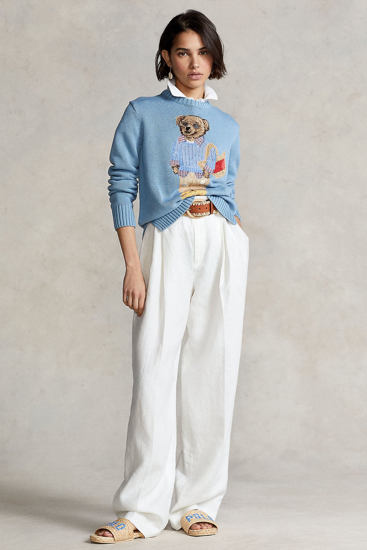 Polo Ralph Lauren Ketenli Örgü Polo Bear Triko-Libas Trendy Fashion Store