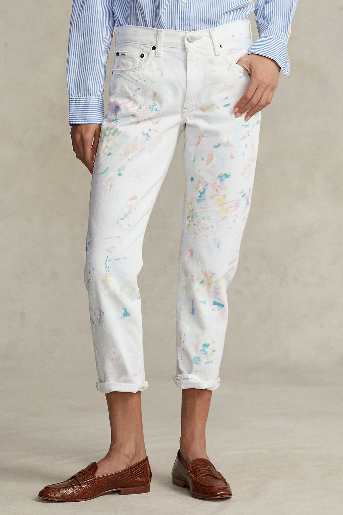 Polo Ralph Lauren Boyfriend Fit Boya Efektli Jeans-Libas Trendy Fashion Store