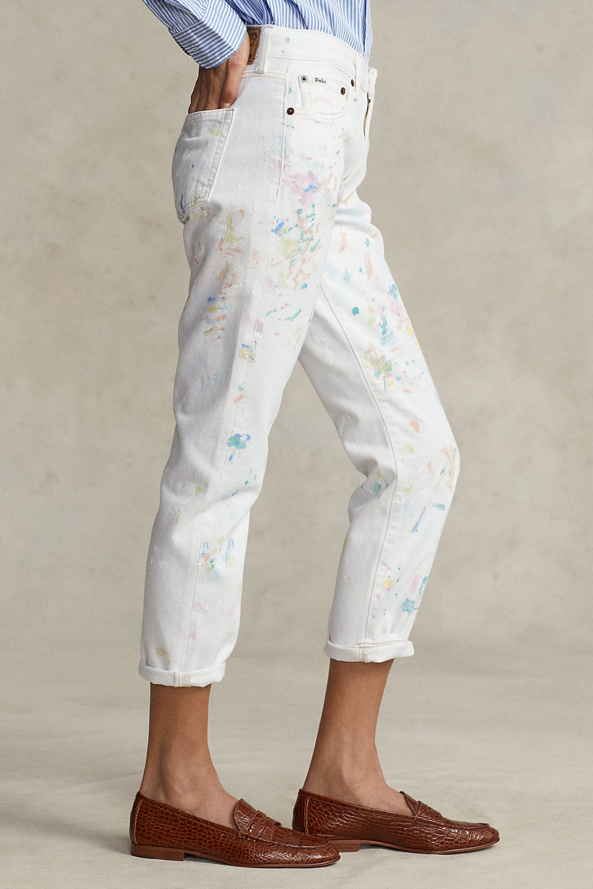 Polo Ralph Lauren Boyfriend Fit Boya Efektli Jeans-Libas Trendy Fashion Store