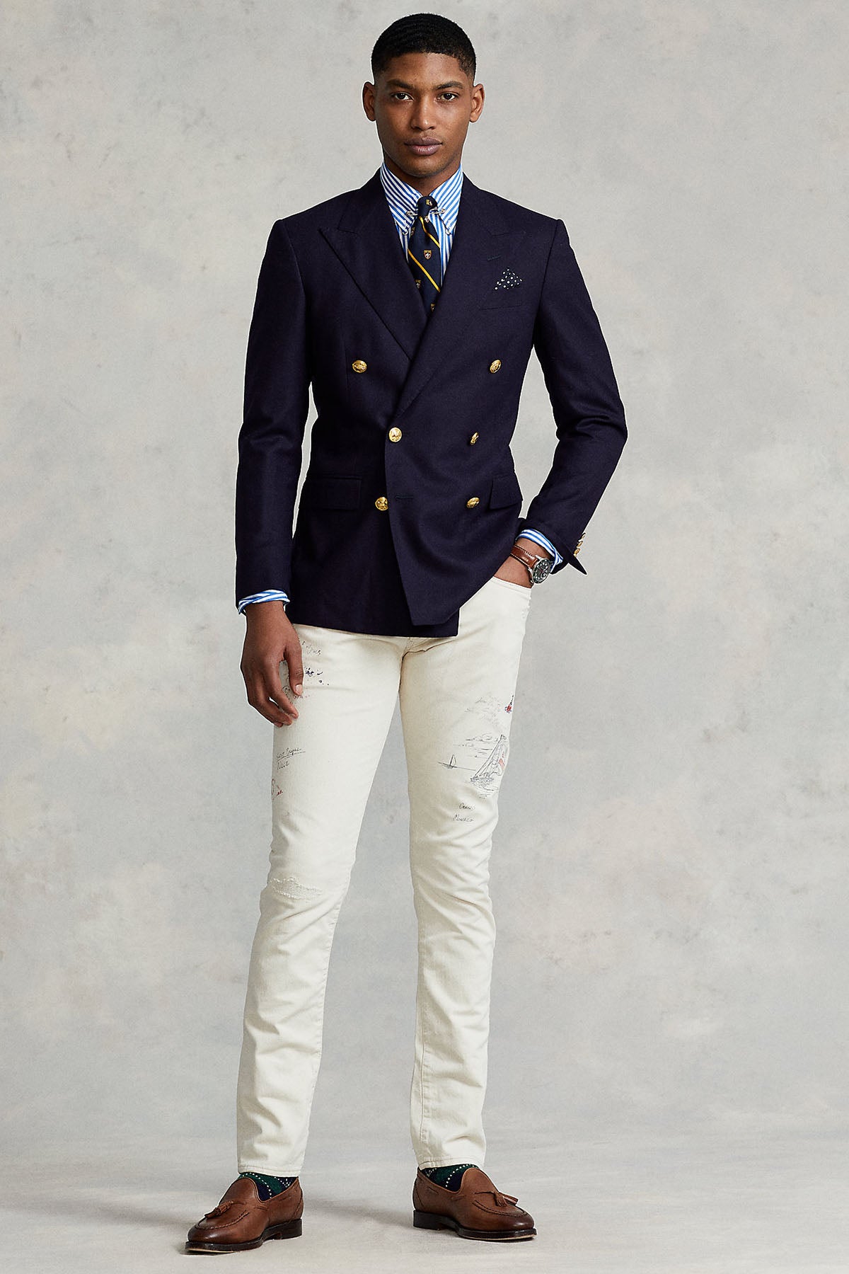 Polo Ralph Lauren Slim Fit Yelken Temalı Jeans-Libas Trendy Fashion Store