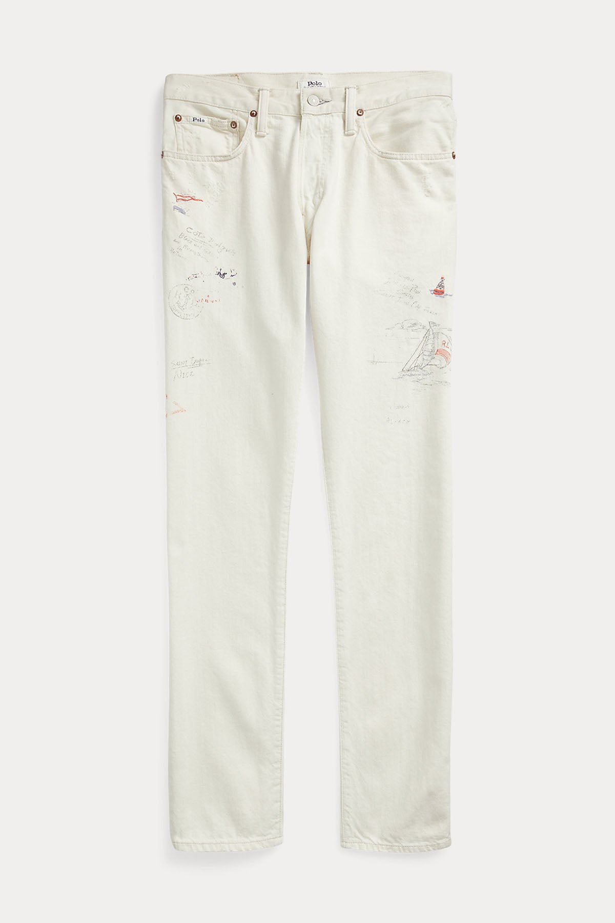 Polo Ralph Lauren Slim Fit Yelken Temalı Jeans-Libas Trendy Fashion Store