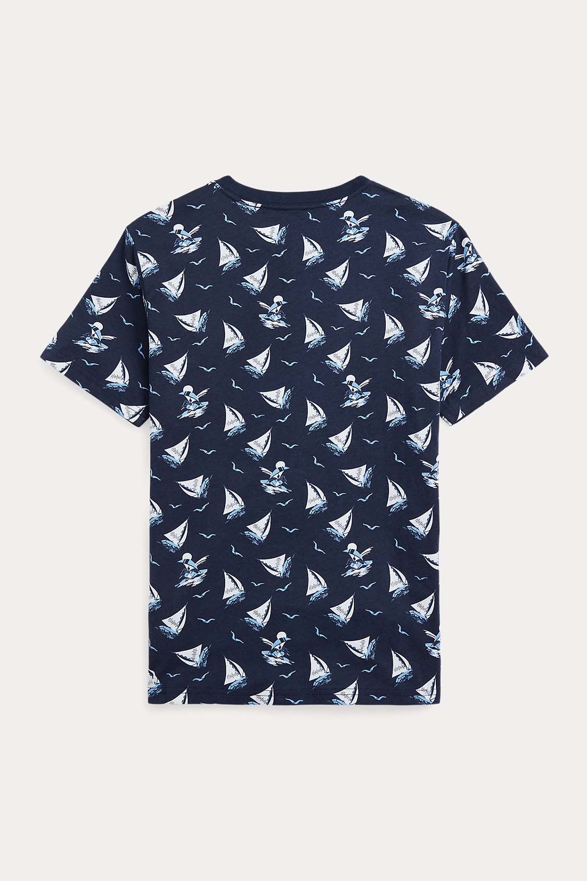 Polo Ralph Lauren Kids S-L Beden Erkek Çocuk Yelken Temalı T-shirt-Libas Trendy Fashion Store