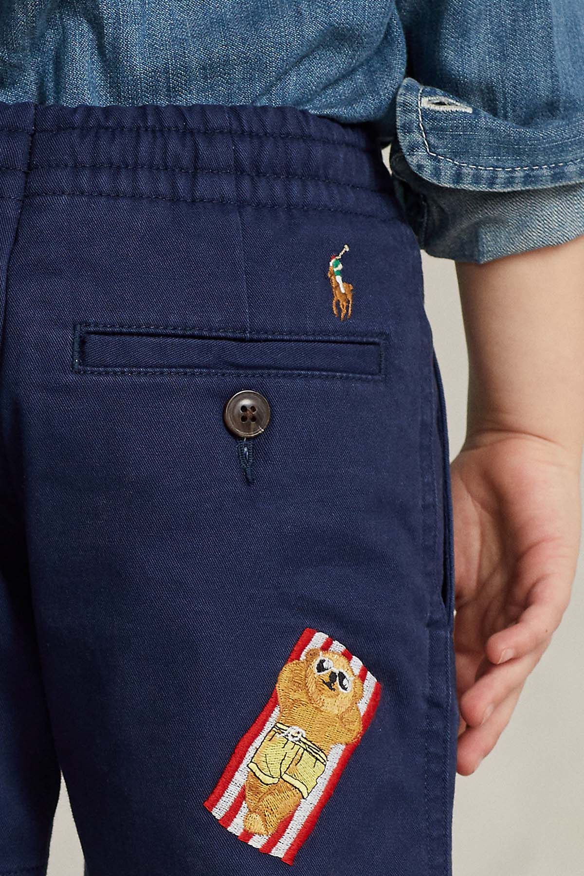 Polo Ralph Lauren Kids 3-4 Yaş Erkek Çocuk Beli Lastikli Polo Bear Şort-Libas Trendy Fashion Store