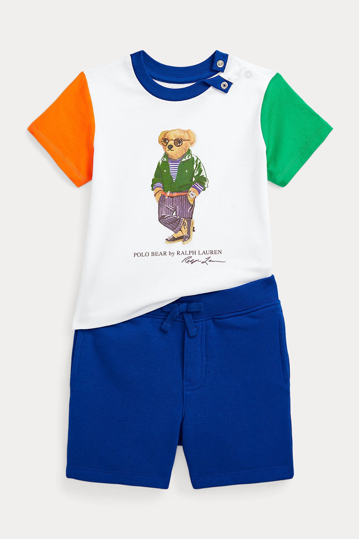 Polo Ralph Lauren Kids 18-24 Aylık Erkek Bebek T-shirt - Şort Set-Libas Trendy Fashion Store