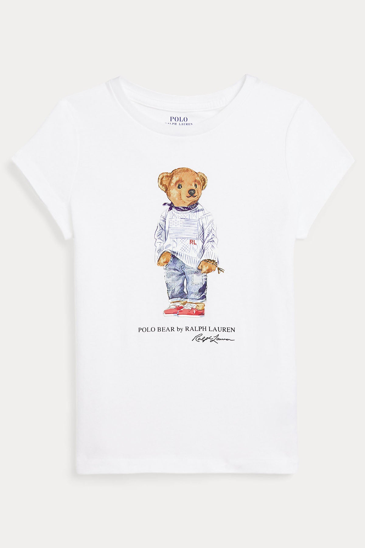 Polo Ralph Lauren Kids 5-6 Yaş Kız Çocuk Polo Bear T-shirt-Libas Trendy Fashion Store