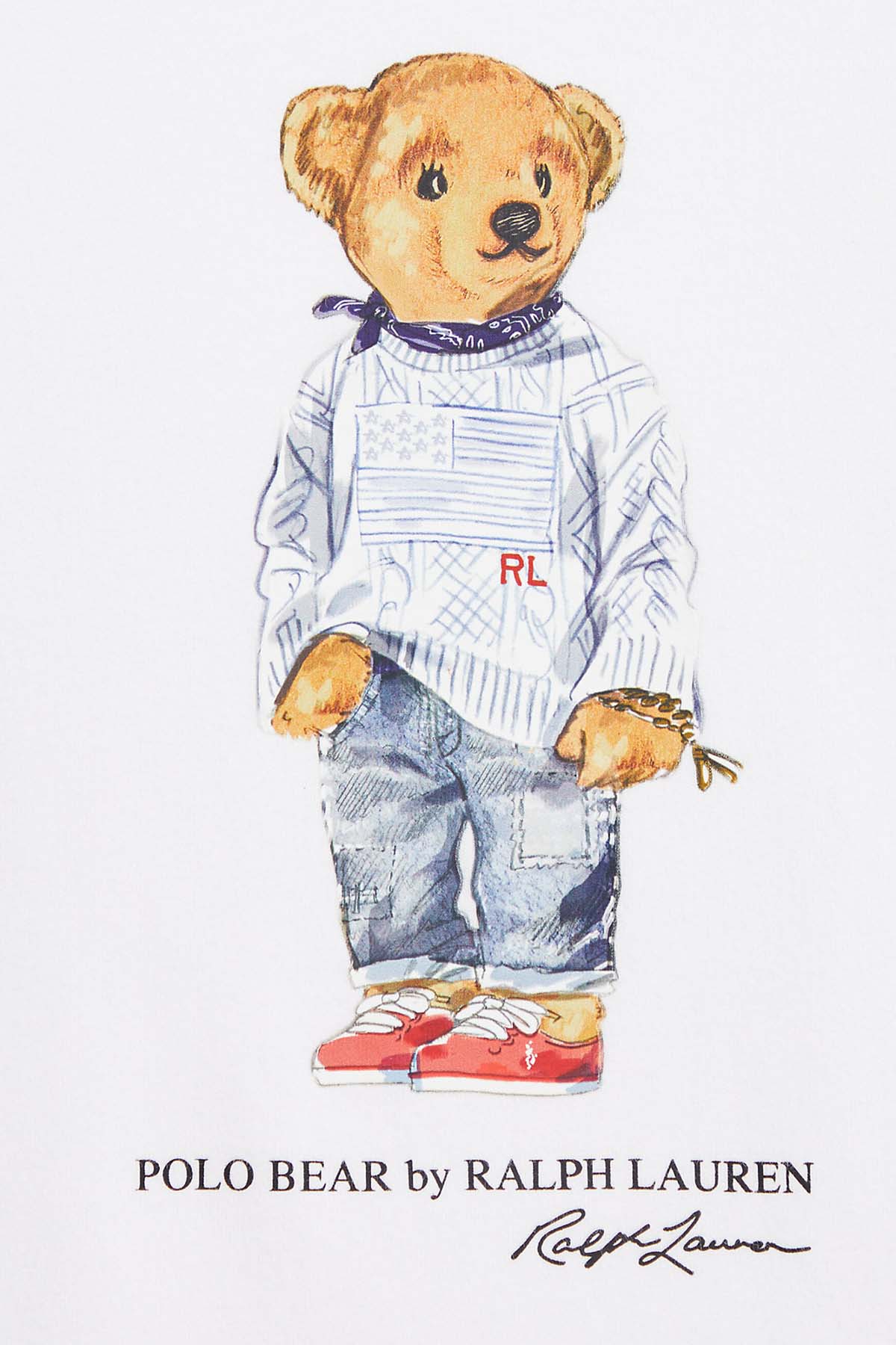 Polo Ralph Lauren Kids 2-4 Yaş Kız Çocuk Polo Bear T-shirt-Libas Trendy Fashion Store