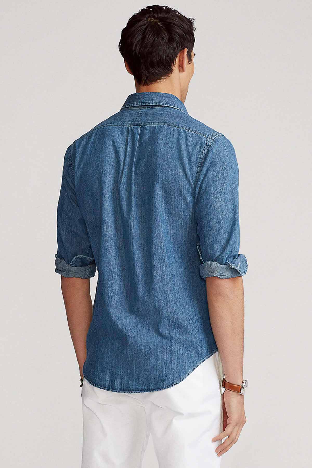 Polo Ralph Lauren Custom Fit Denim Gömlek-Libas Trendy Fashion Store