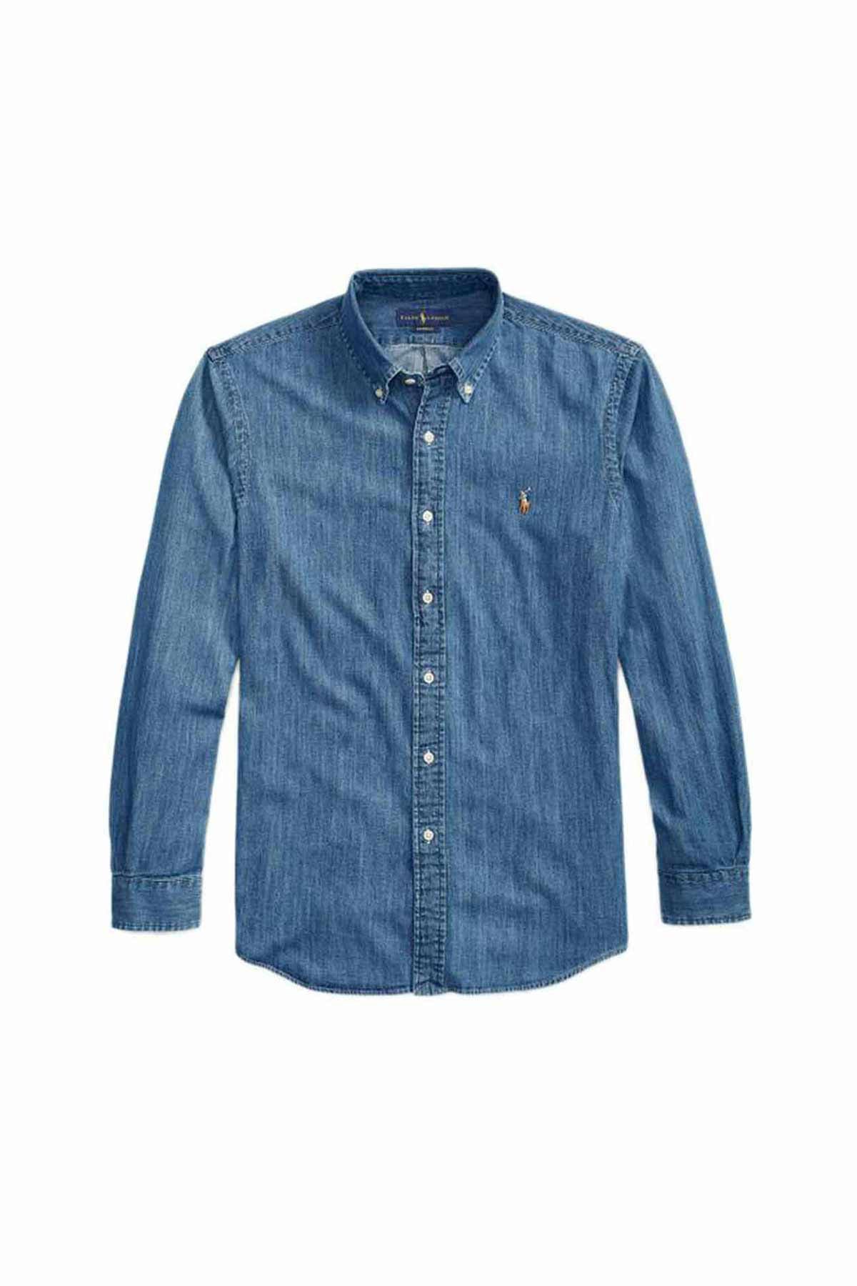 Polo Ralph Lauren Custom Fit Denim Gömlek-Libas Trendy Fashion Store