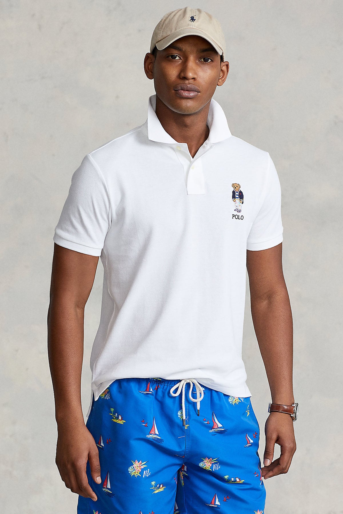 Polo Ralph Lauren Custom Slim Fit Polo Yaka Polo Bear T-shirt-Libas Trendy Fashion Store