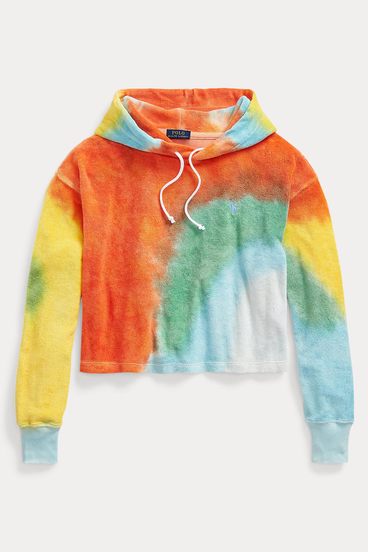 Polo Ralph Lauren Kapüşonlu Batik Crop Havlu Sweatshirt-Libas Trendy Fashion Store