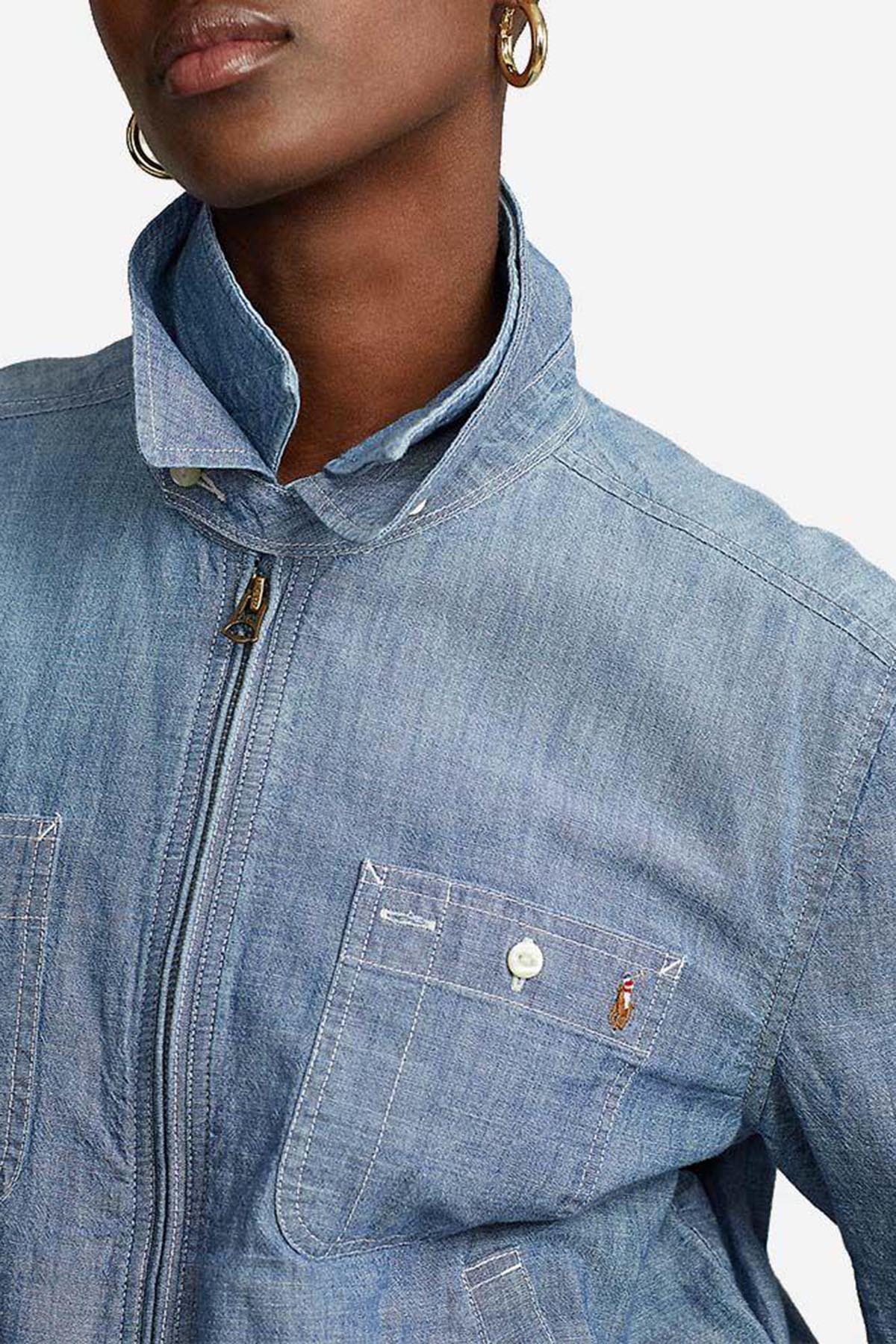 Polo Ralph Lauren Fermuarlı Cep Detaylı Şamre Ceket-Libas Trendy Fashion Store