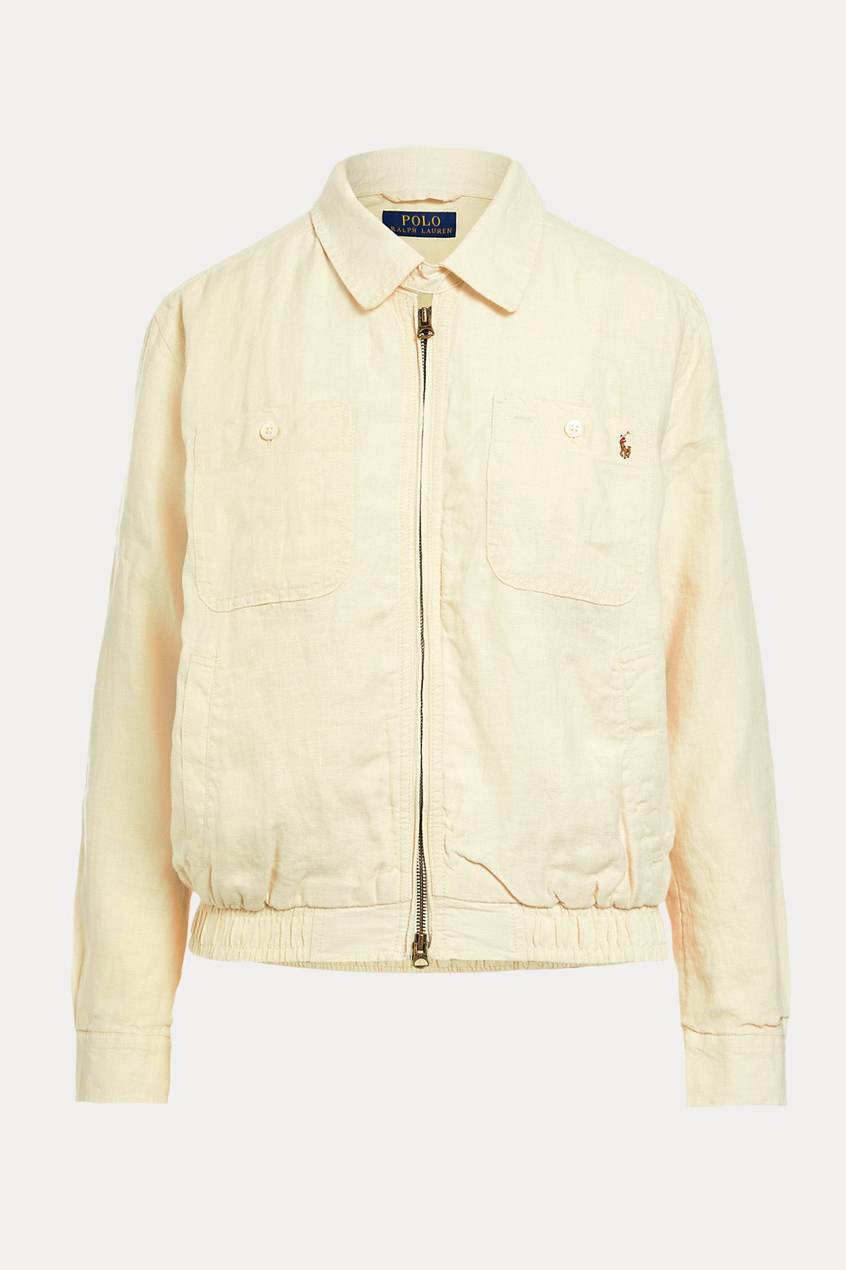Polo Ralph Lauren Beli Lastikli Fermuarlı Keten Ceket-Libas Trendy Fashion Store