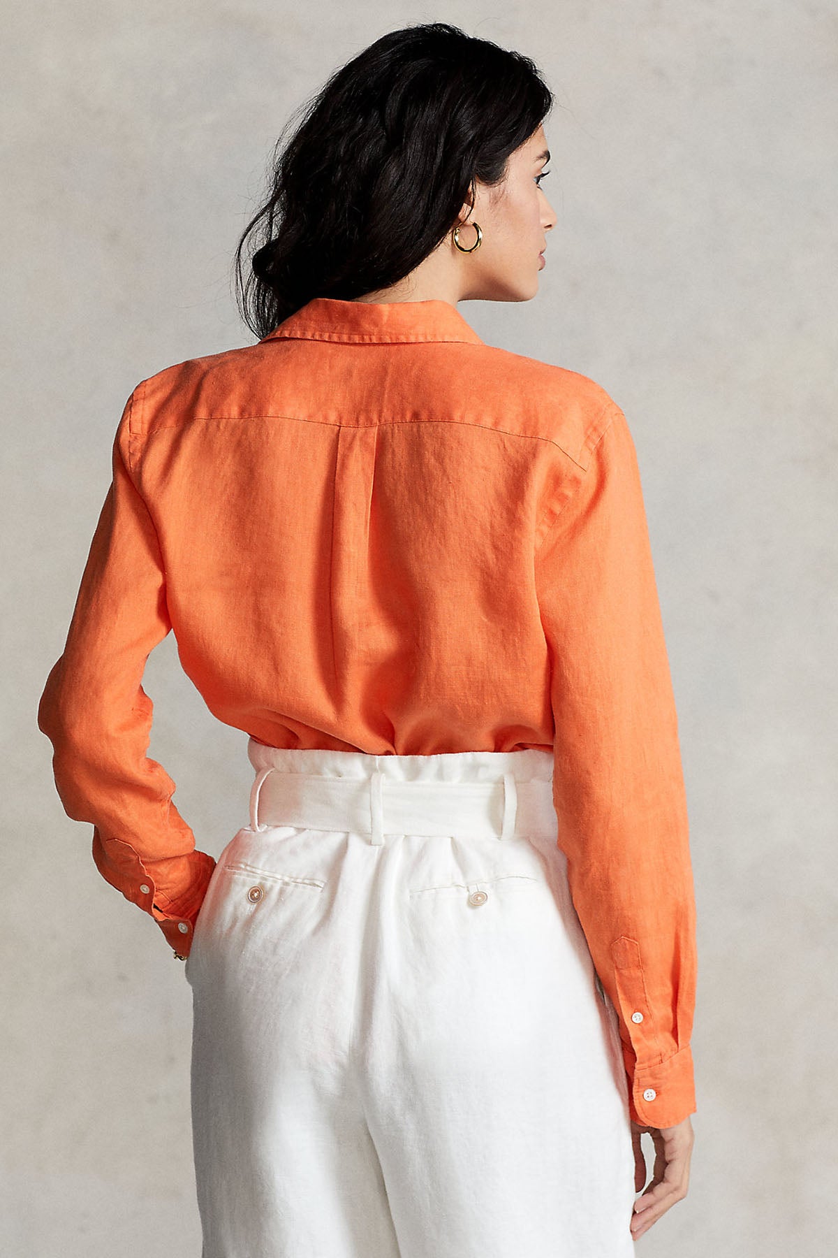 Polo Ralph Lauren Geniş Kesim Keten Gömlek-Libas Trendy Fashion Store