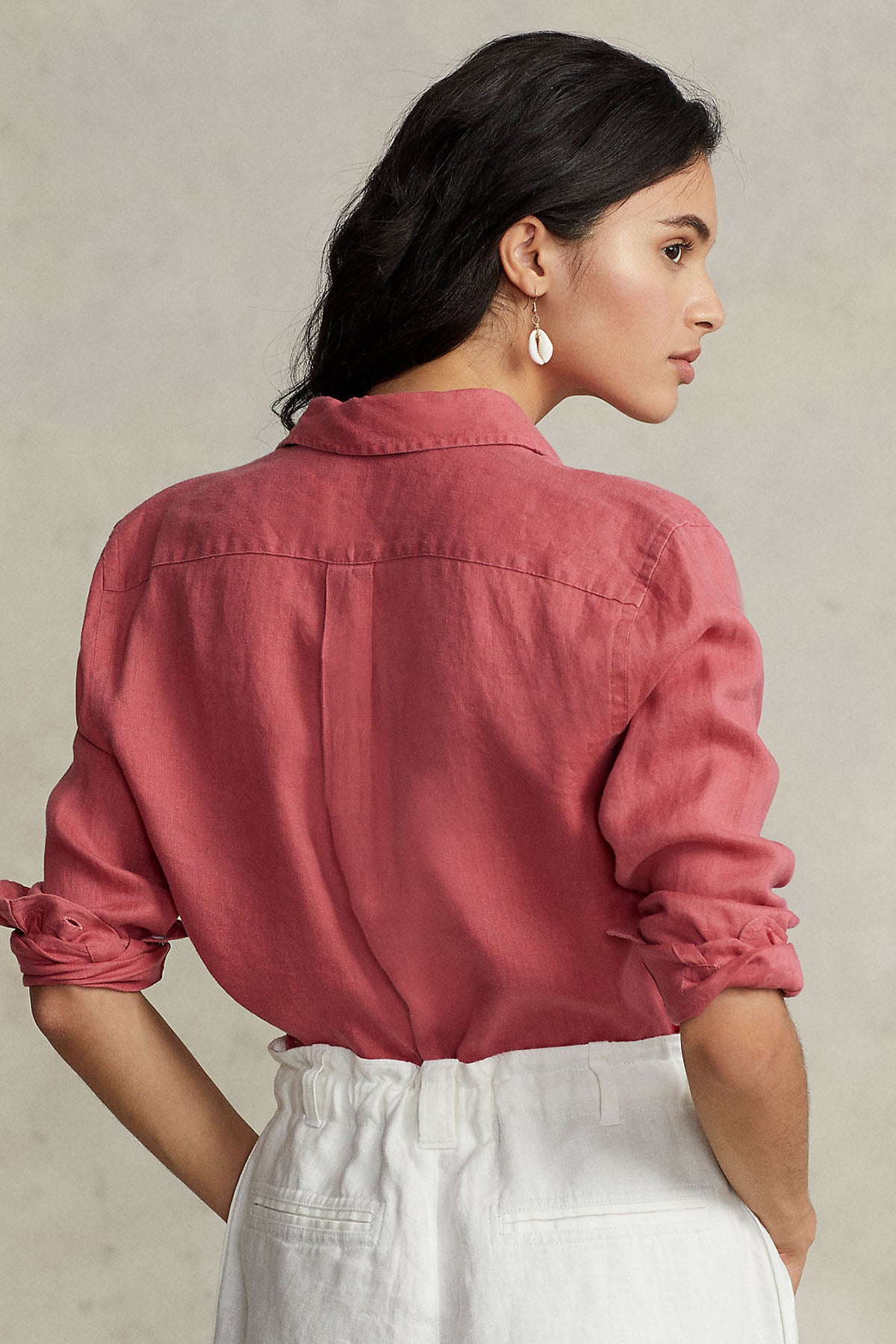 Polo Ralph Lauren Geniş Kesim Keten Gömlek-Libas Trendy Fashion Store