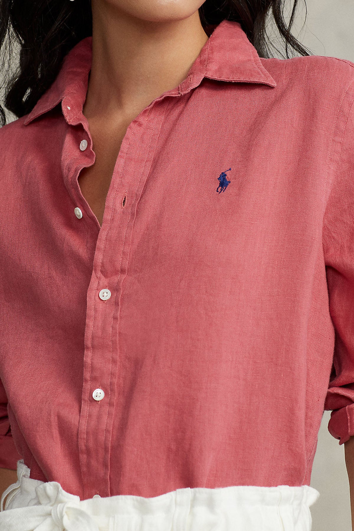 Polo Ralph Lauren Geniş Kesim Keten Gömlek-Libas Trendy Fashion Store