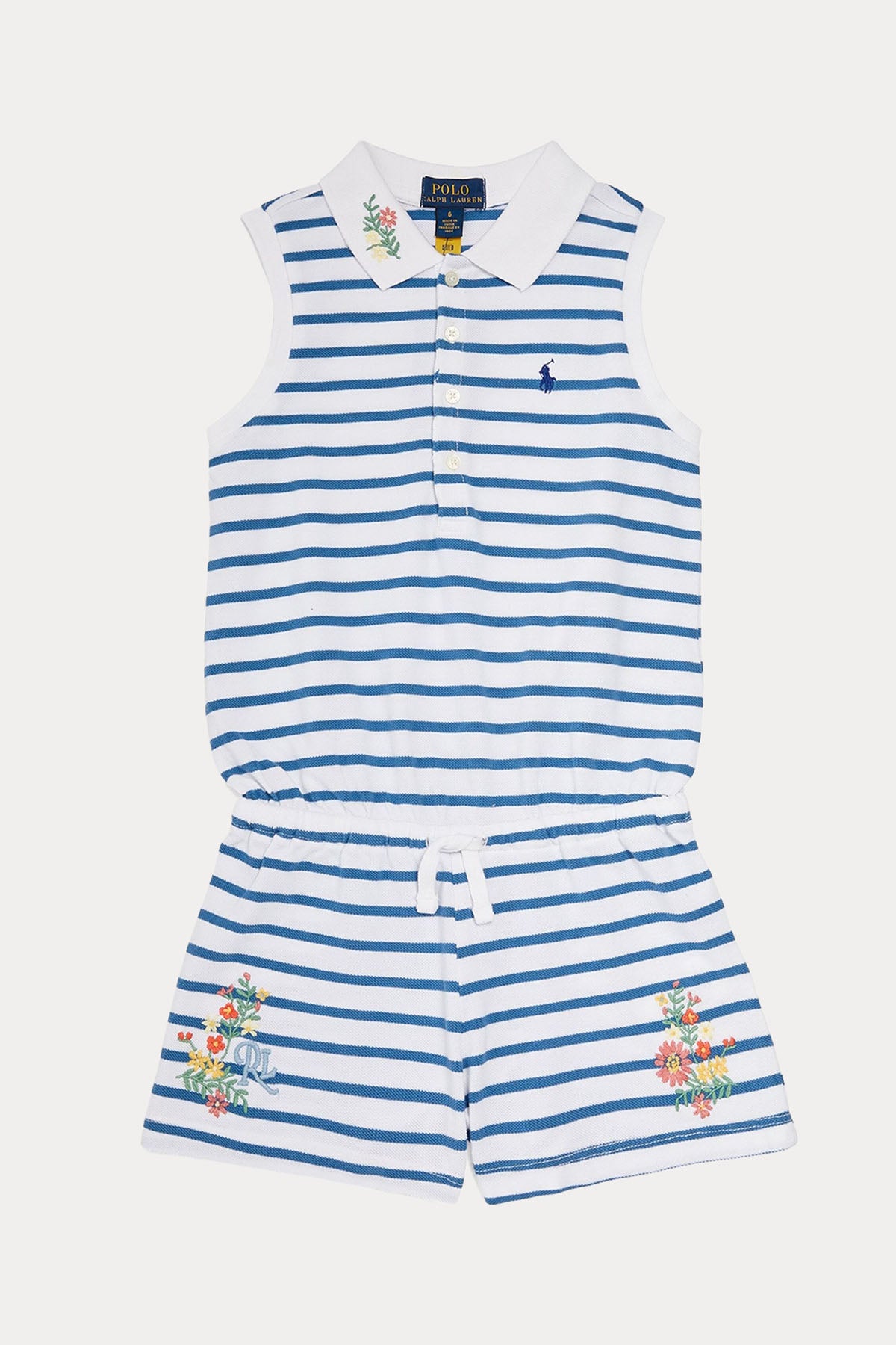 Polo Ralph Lauren Kids 5-6 Yaş Kız Çocuk Nakış Detaylı Tulum-Libas Trendy Fashion Store
