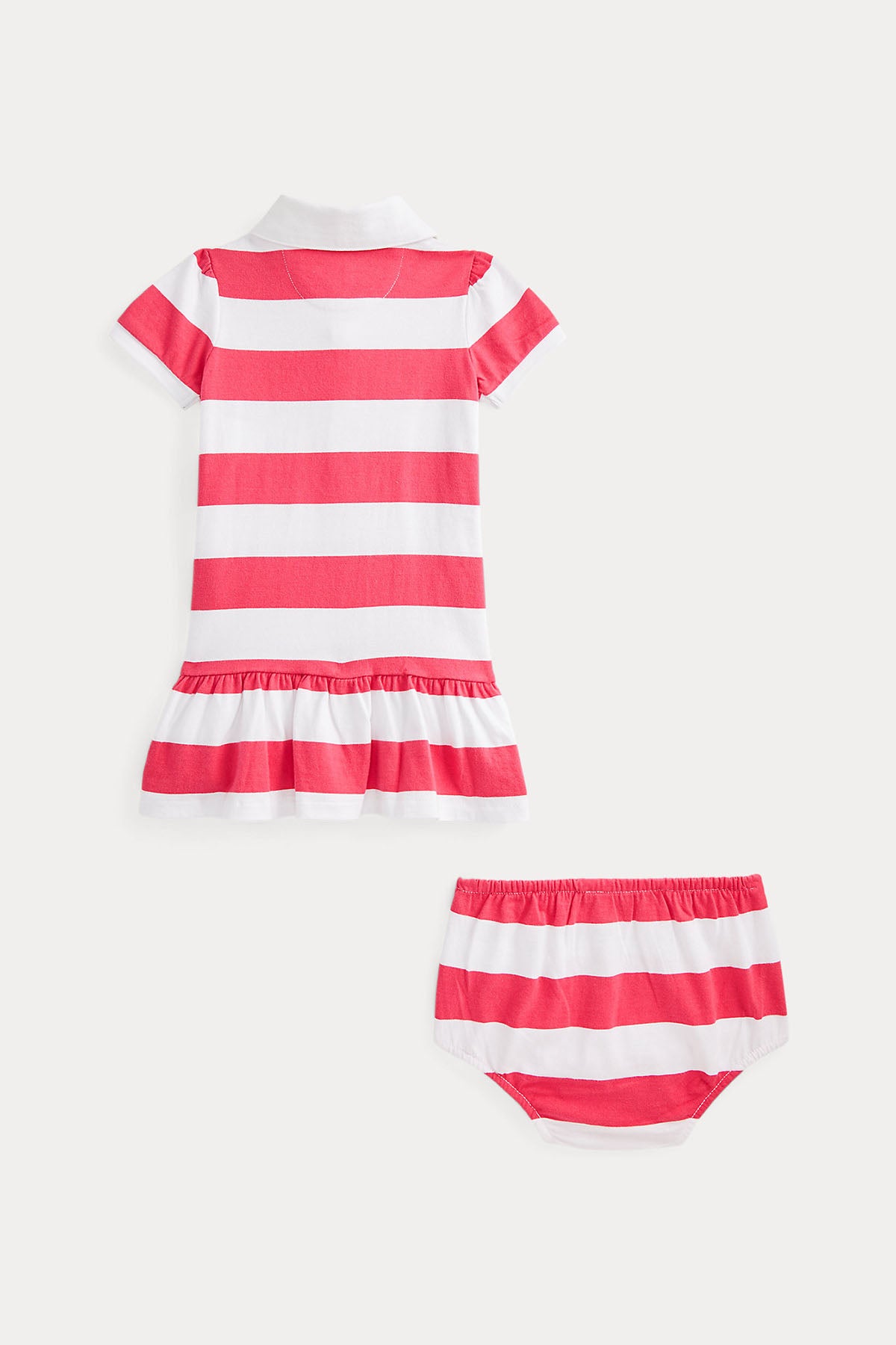 Polo Ralph Lauren Kids 6-12 Aylık Kız Bebek Polo Yaka Şortlu Elbise-Libas Trendy Fashion Store