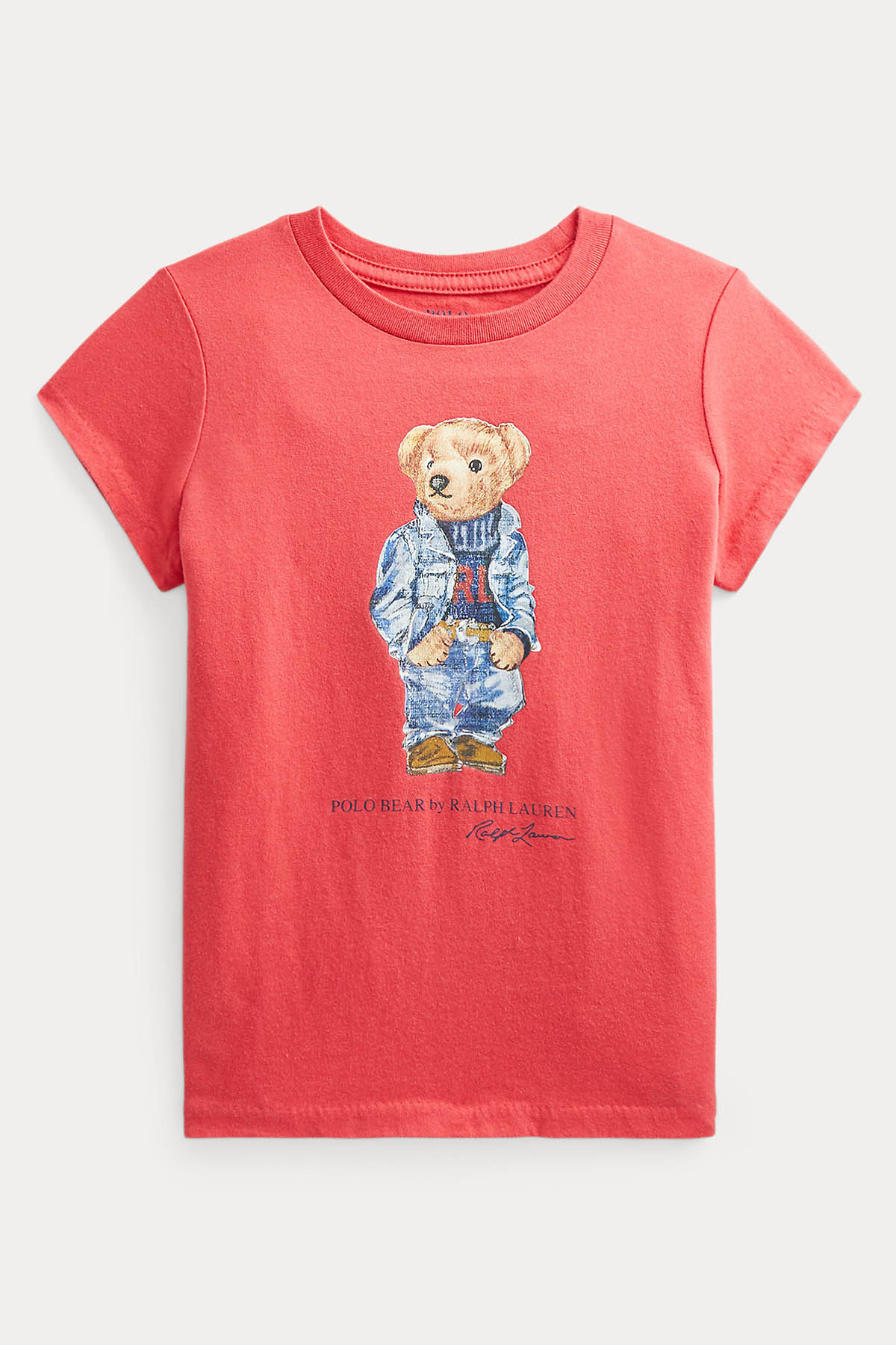Polo Ralph Lauren Kids 2-3 Yaş Kız Çocuk Polo Bear T-shirt-Libas Trendy Fashion Store