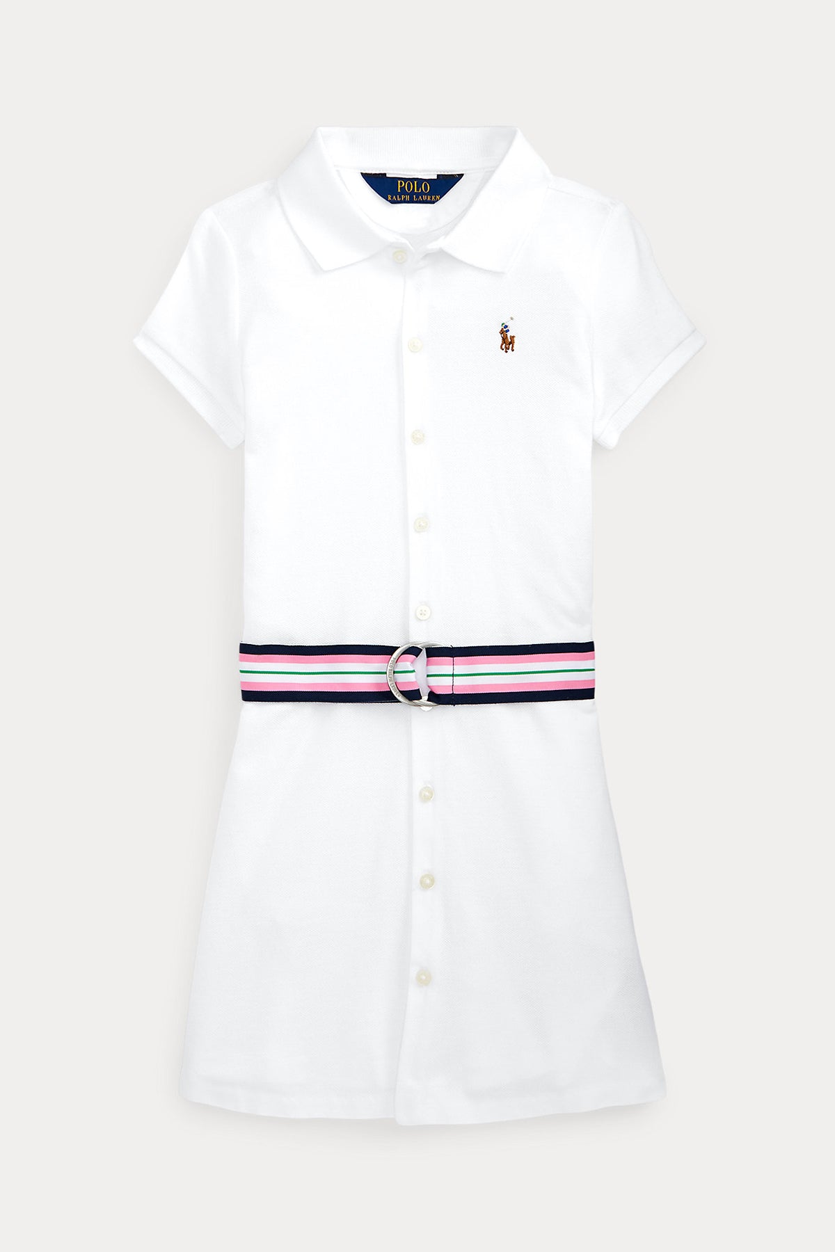 Polo Ralph Lauren Kids 2-4 Yaş Kız Çocuk Kemerli Gömlek Elbise-Libas Trendy Fashion Store
