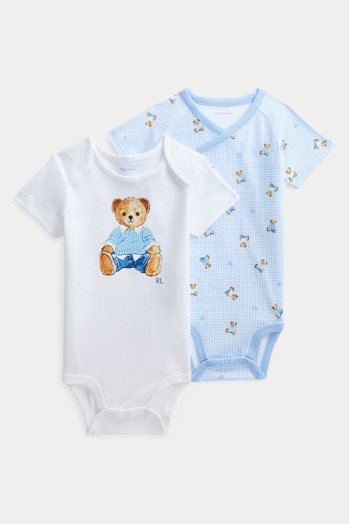 Polo Ralph Lauren Kids 3-6 Aylık Erkek Bebek Polo Bear Tulum Set-Libas Trendy Fashion Store