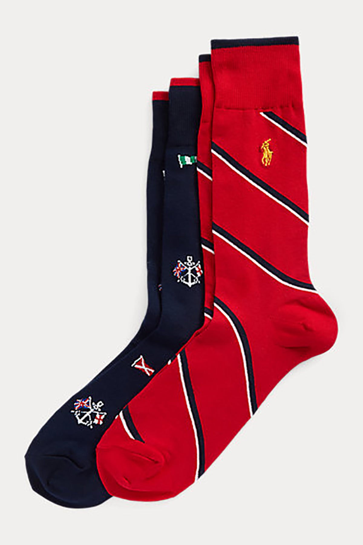 Polo Ralph Lauren Marin Temalı 2'li Paket Çorap-Libas Trendy Fashion Store