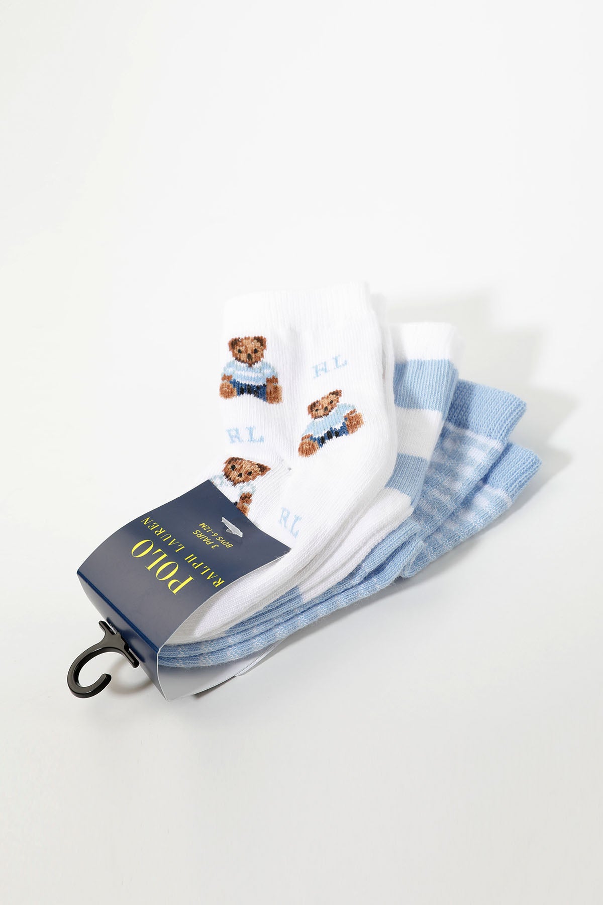 Polo Ralph Lauren Kids 6-12 Aylık Unisex Polo Bear Bebek Çorap-Libas Trendy Fashion Store