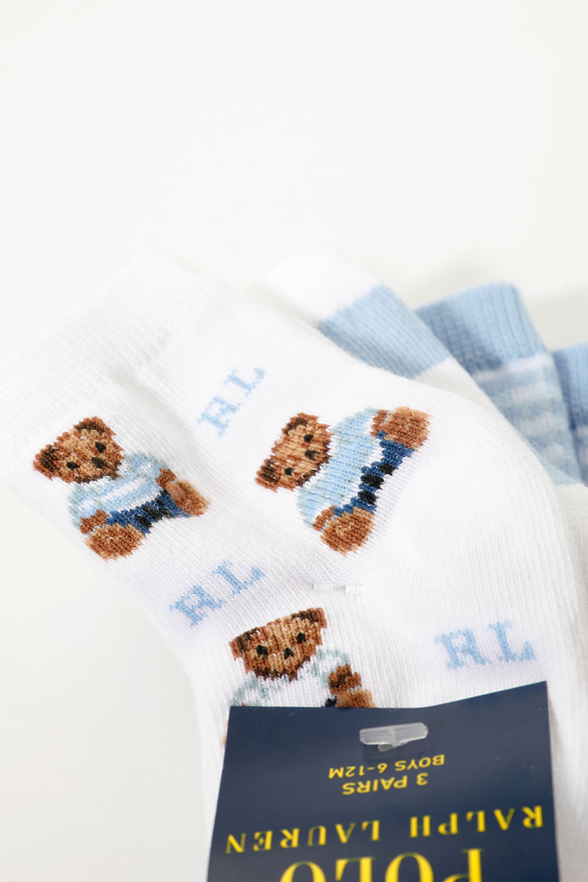 Polo Ralph Lauren Kids 6-12 Aylık Unisex Polo Bear Bebek Çorap-Libas Trendy Fashion Store