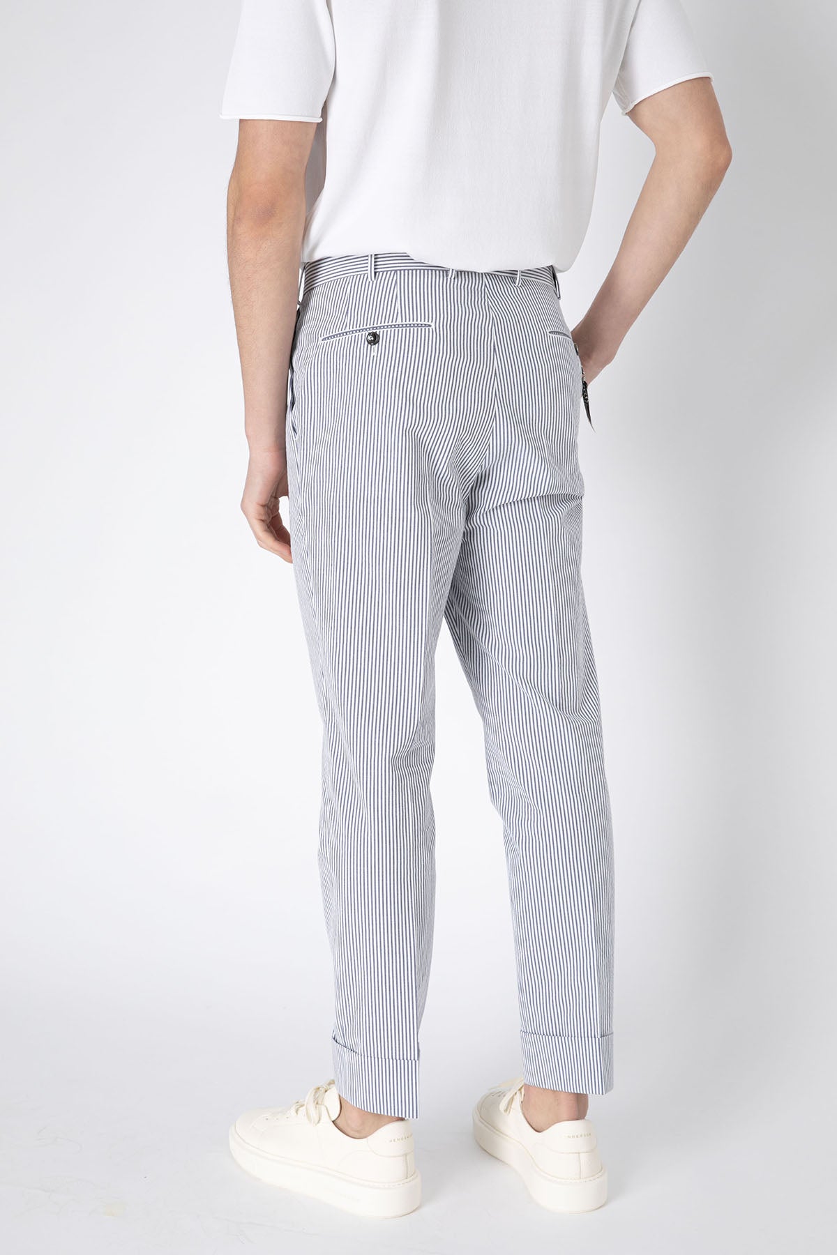 Pantaloni Torino Flicker Tek Pile Çizgili Pantolon-Libas Trendy Fashion Store