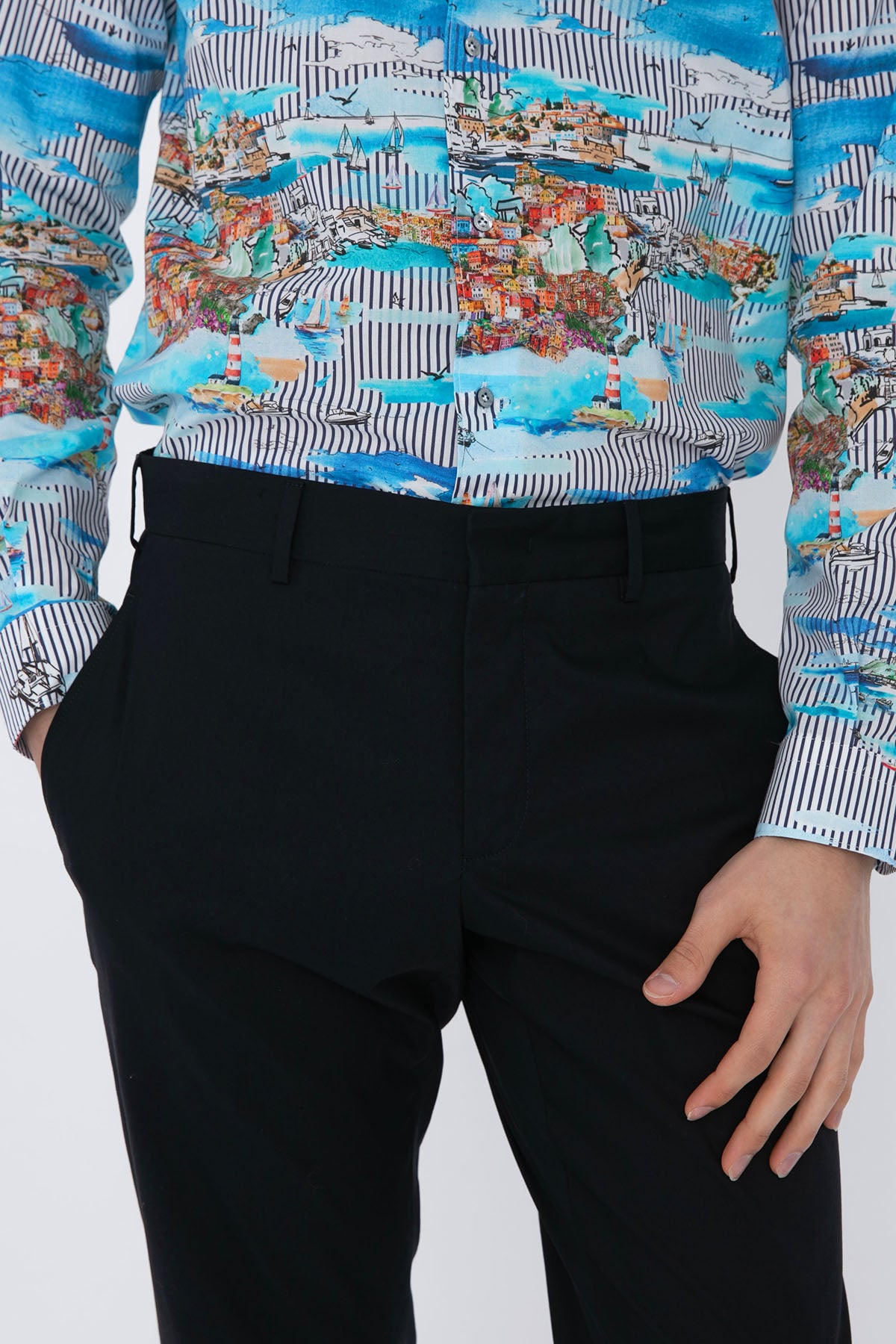 Pantaloni Torino Zeta Çıtçıtlı Paça Streç Pantolon-Libas Trendy Fashion Store