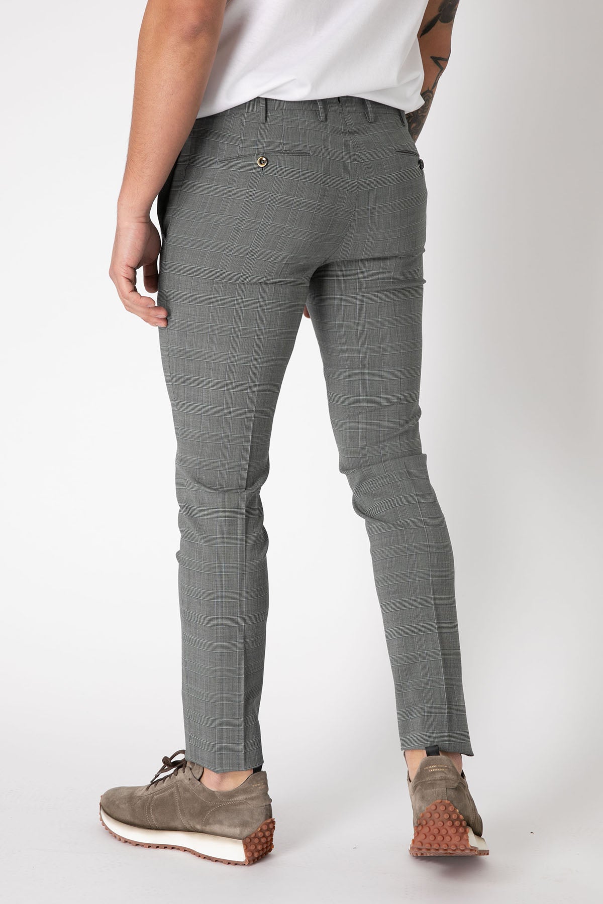 Pantaloni Torino Ekoseli Skinny Fit Streç Pantolon-Libas Trendy Fashion Store