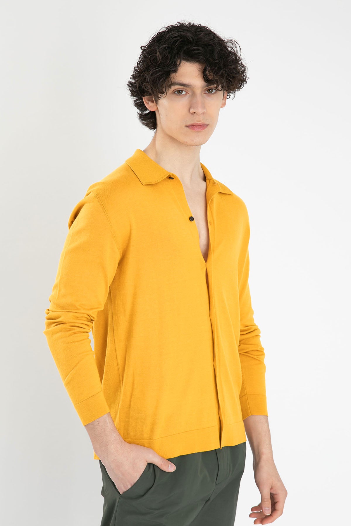 Pantaloni Torino Örgü İpekli Triko Gömlek-Libas Trendy Fashion Store