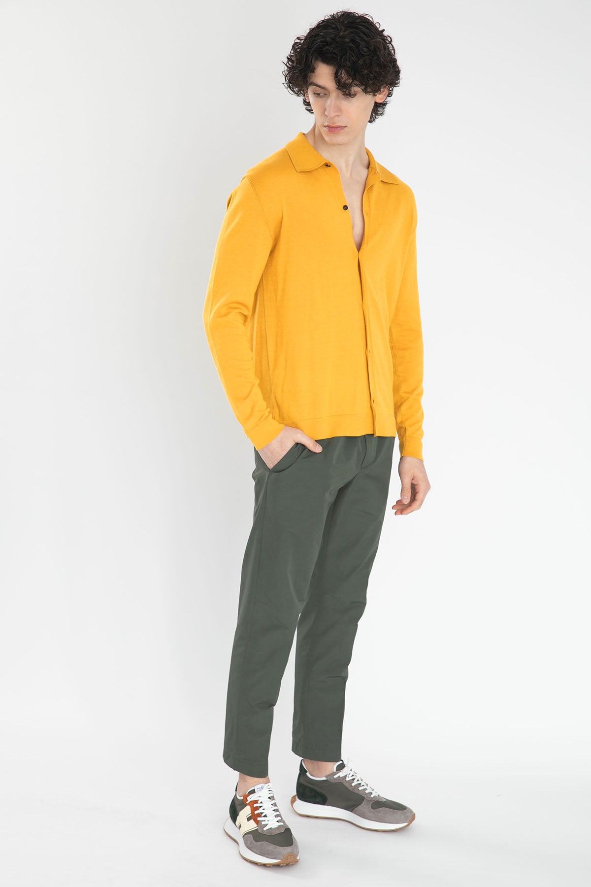 Pantaloni Torino Örgü İpekli Triko Gömlek-Libas Trendy Fashion Store