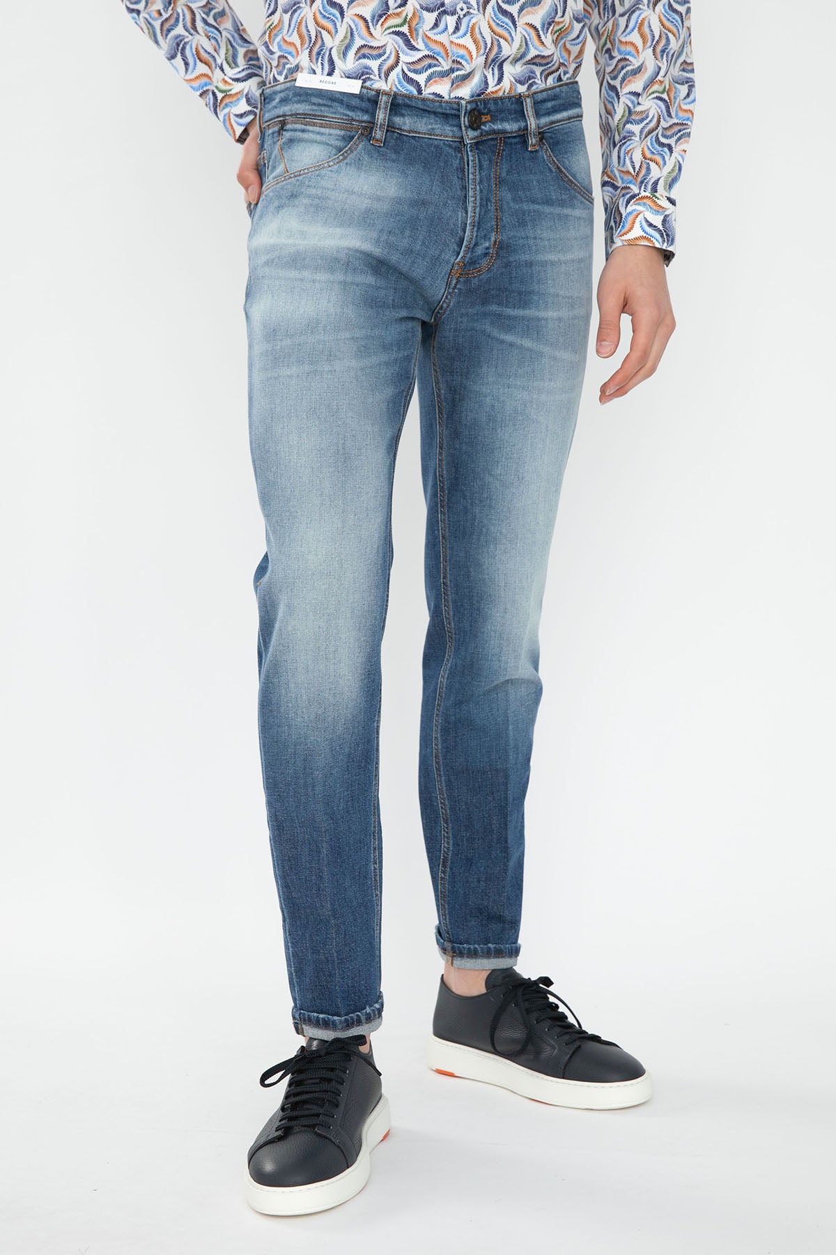 Pantaloni Torino Reggae Fit Yıkamalı Streç Jeans-Libas Trendy Fashion Store