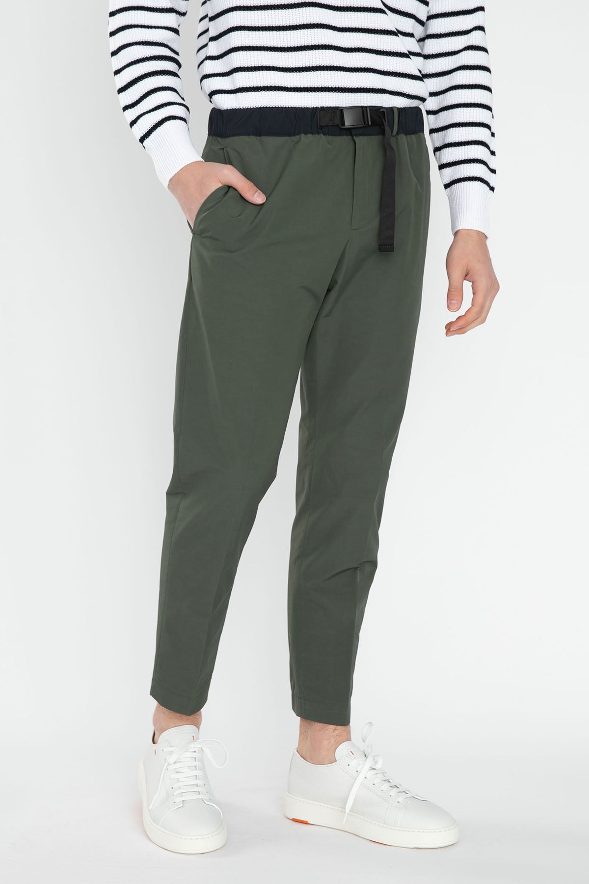 Pantaloni Torino Zeta Beli Lastikli Pantolon-Libas Trendy Fashion Store