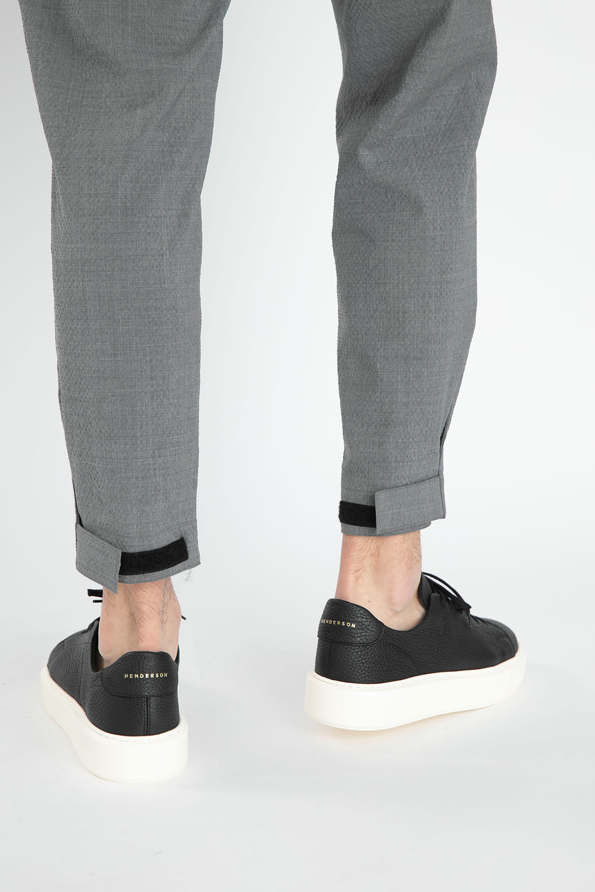 Pantaloni Torino Beli Lastikli Baggy Fit Gofre Kumaş Yün Pantolon-Libas Trendy Fashion Store