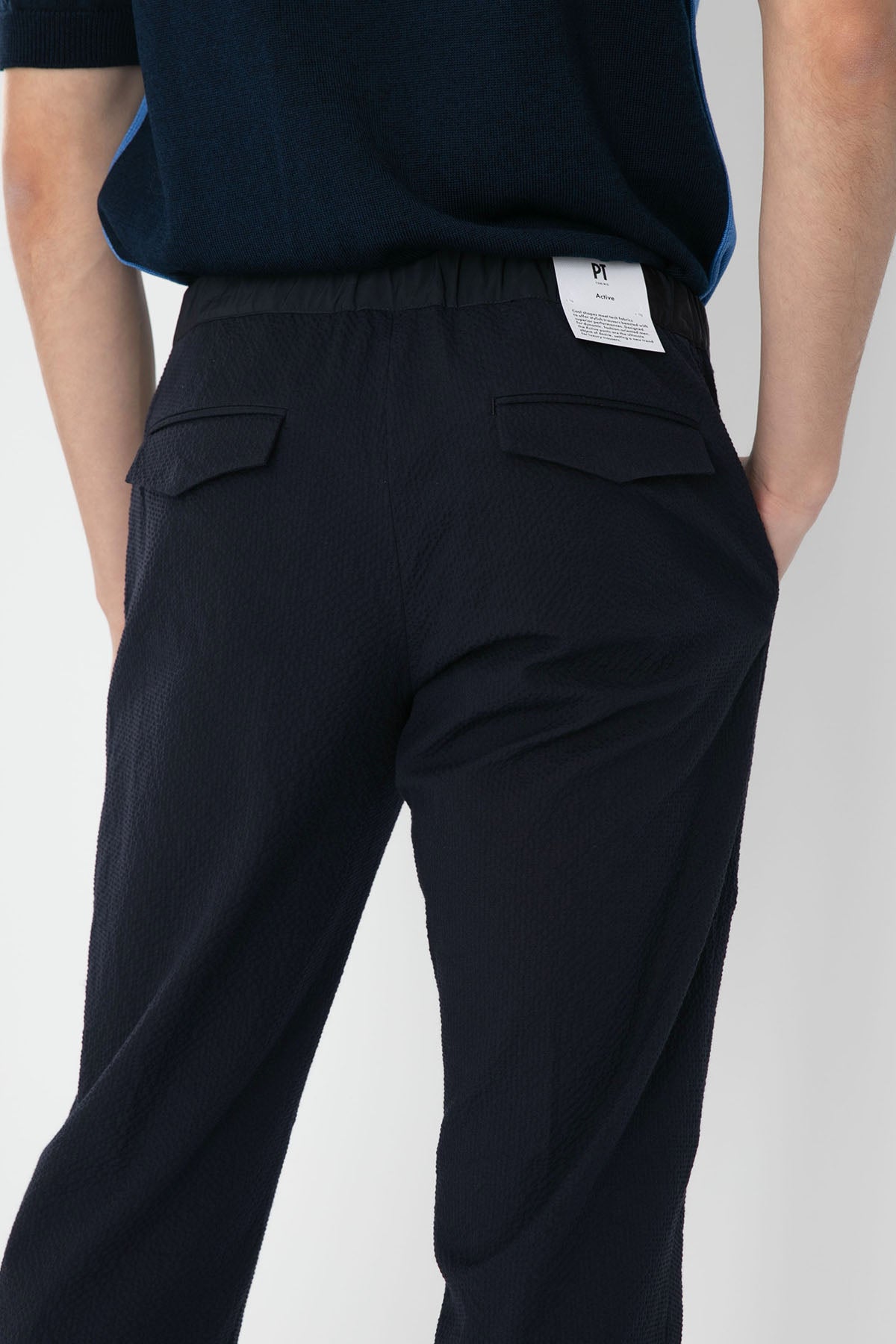 Pantaloni Torino Zeta Beli Lastikli Streç Gofre Pantolon-Libas Trendy Fashion Store