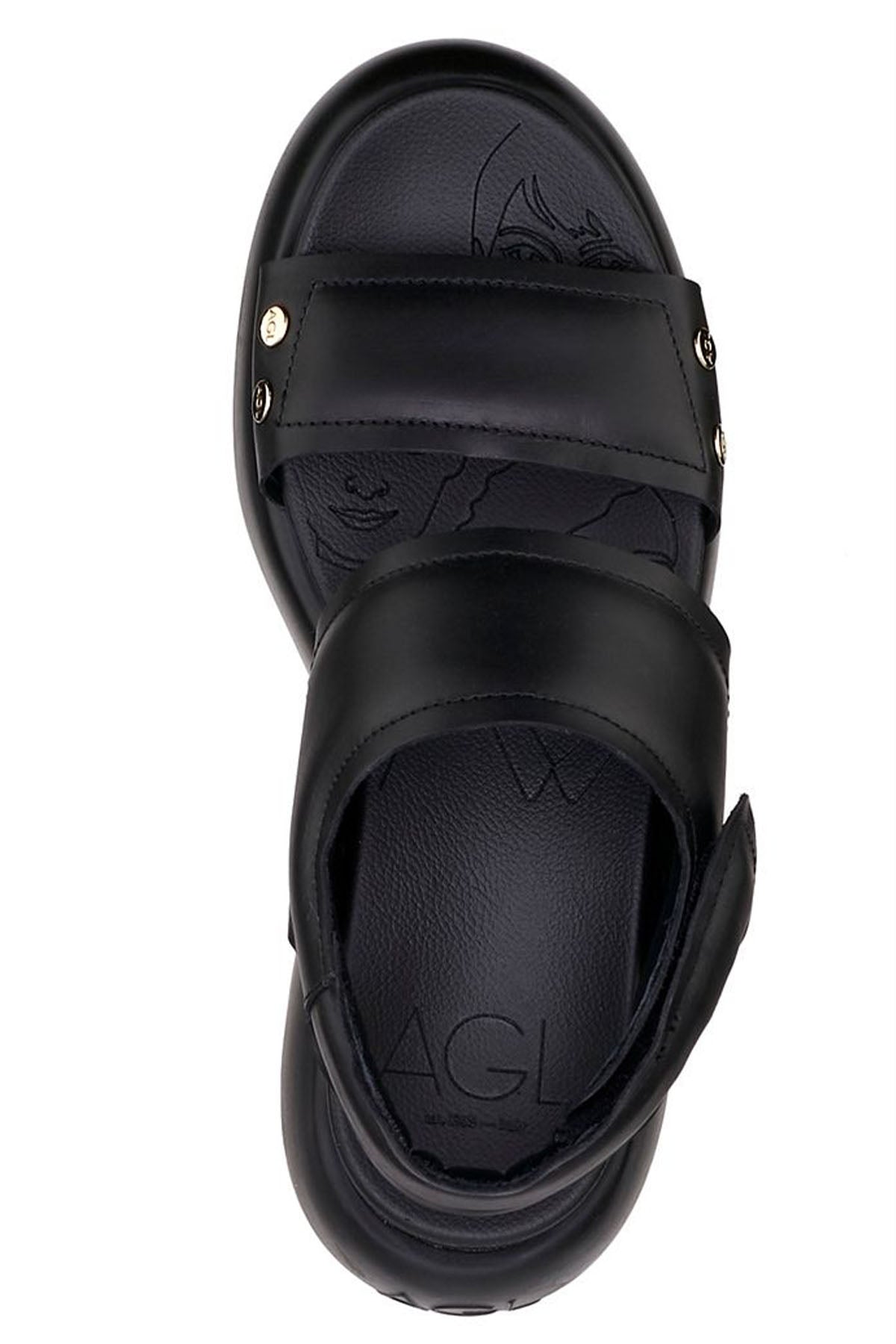 Agl Puffy Yastıklı Deri Sandalet-Libas Trendy Fashion Store