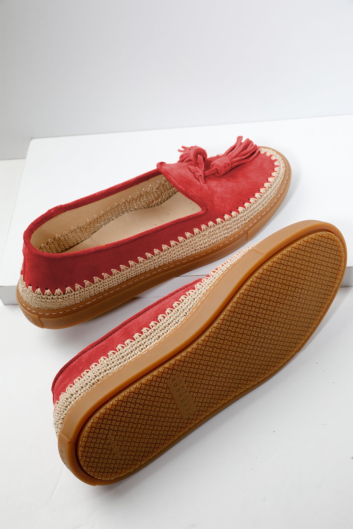 Fratelli Rossetti Brera Püsküllü Süet Loafer Ayakkabı-Libas Trendy Fashion Store