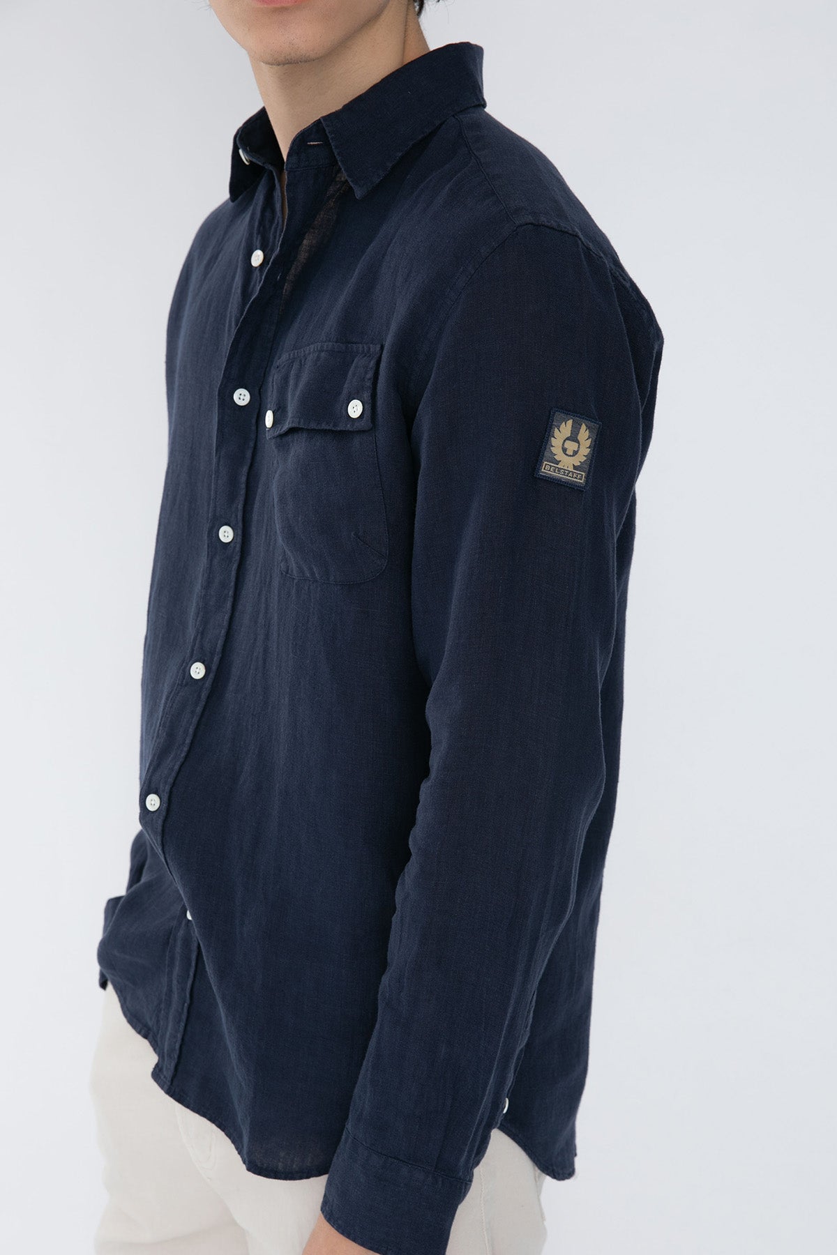 Belstaff Cep Detaylı Keten Gömlek-Libas Trendy Fashion Store