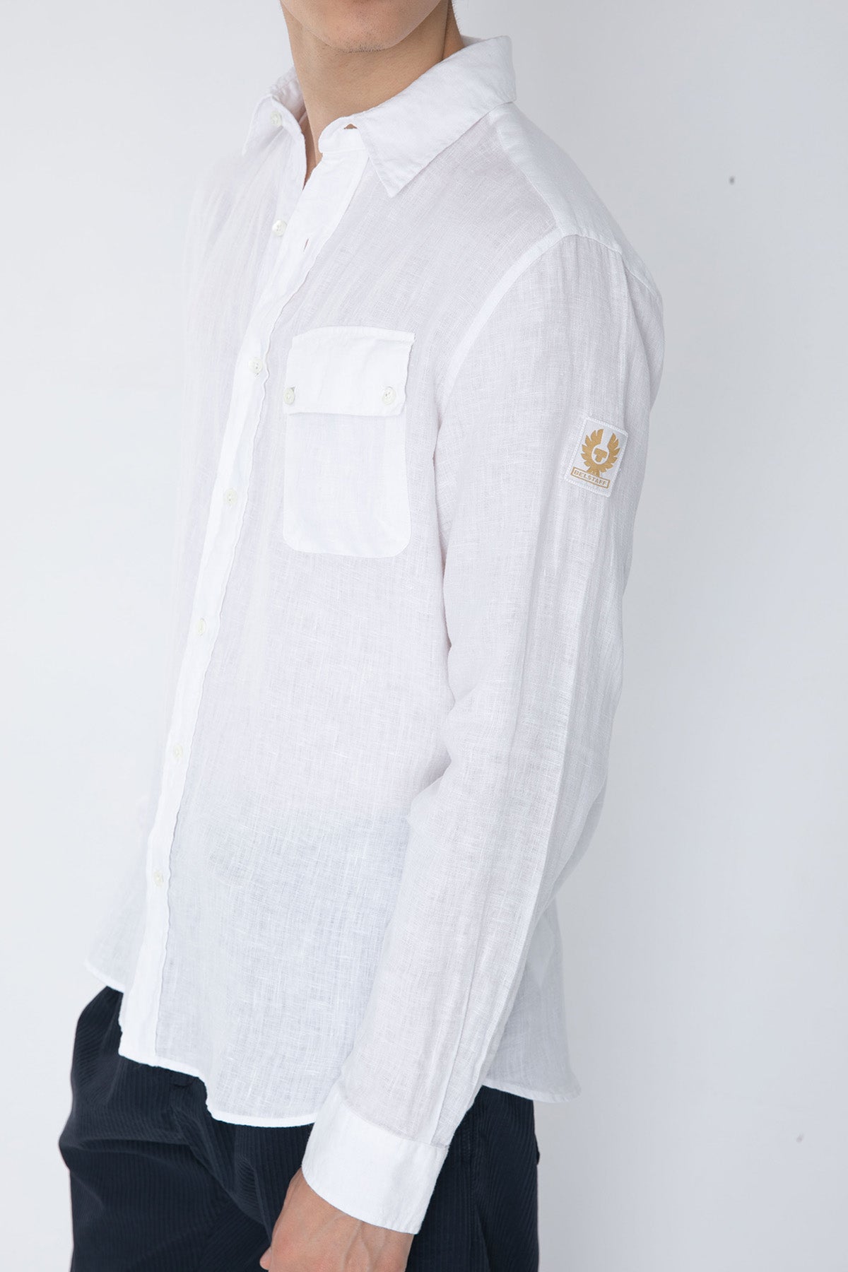Belstaff Cep Detaylı Keten Gömlek-Libas Trendy Fashion Store