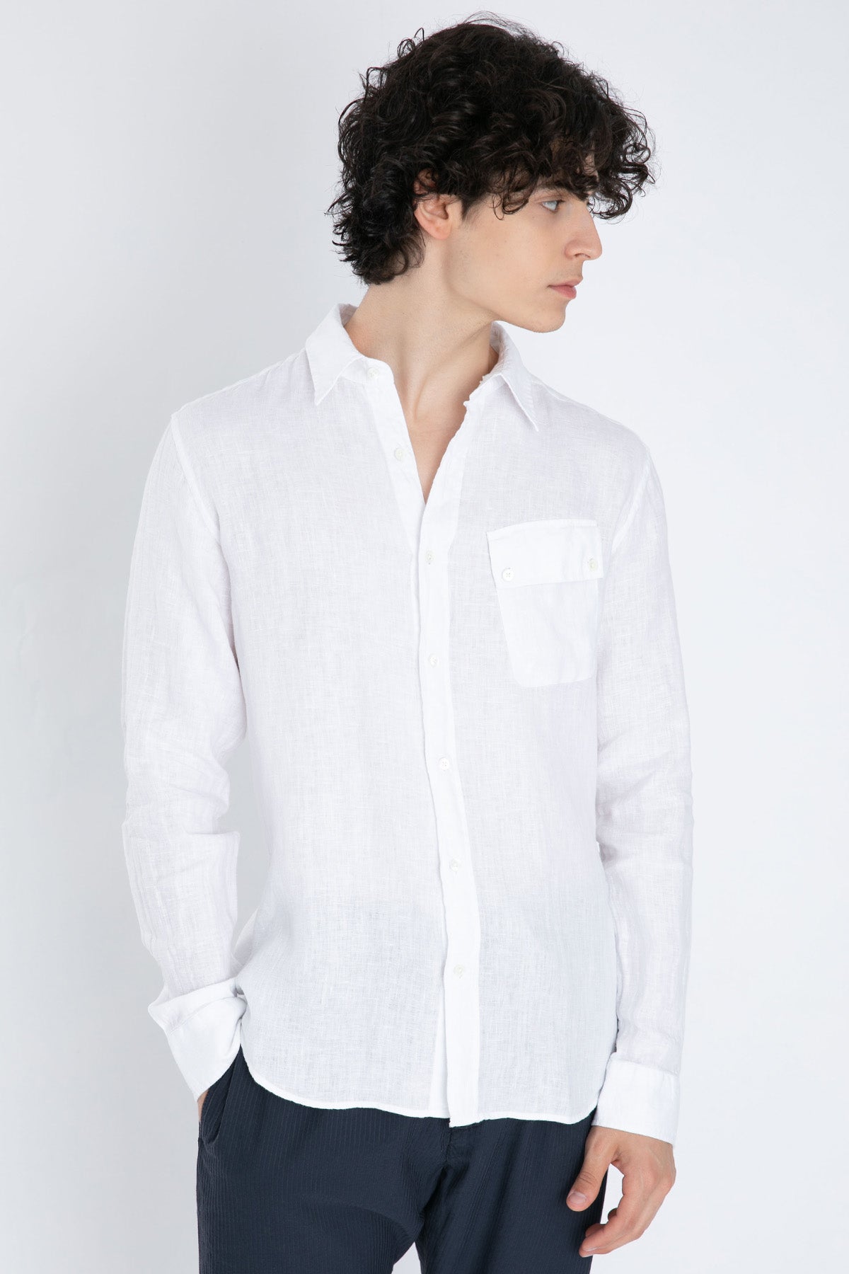 Belstaff Cep Detaylı Keten Gömlek-Libas Trendy Fashion Store