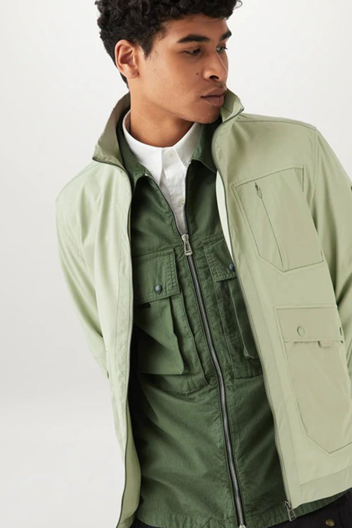 Belstaff Cep Detaylı Fermuarlı Gömlek Ceket-Libas Trendy Fashion Store