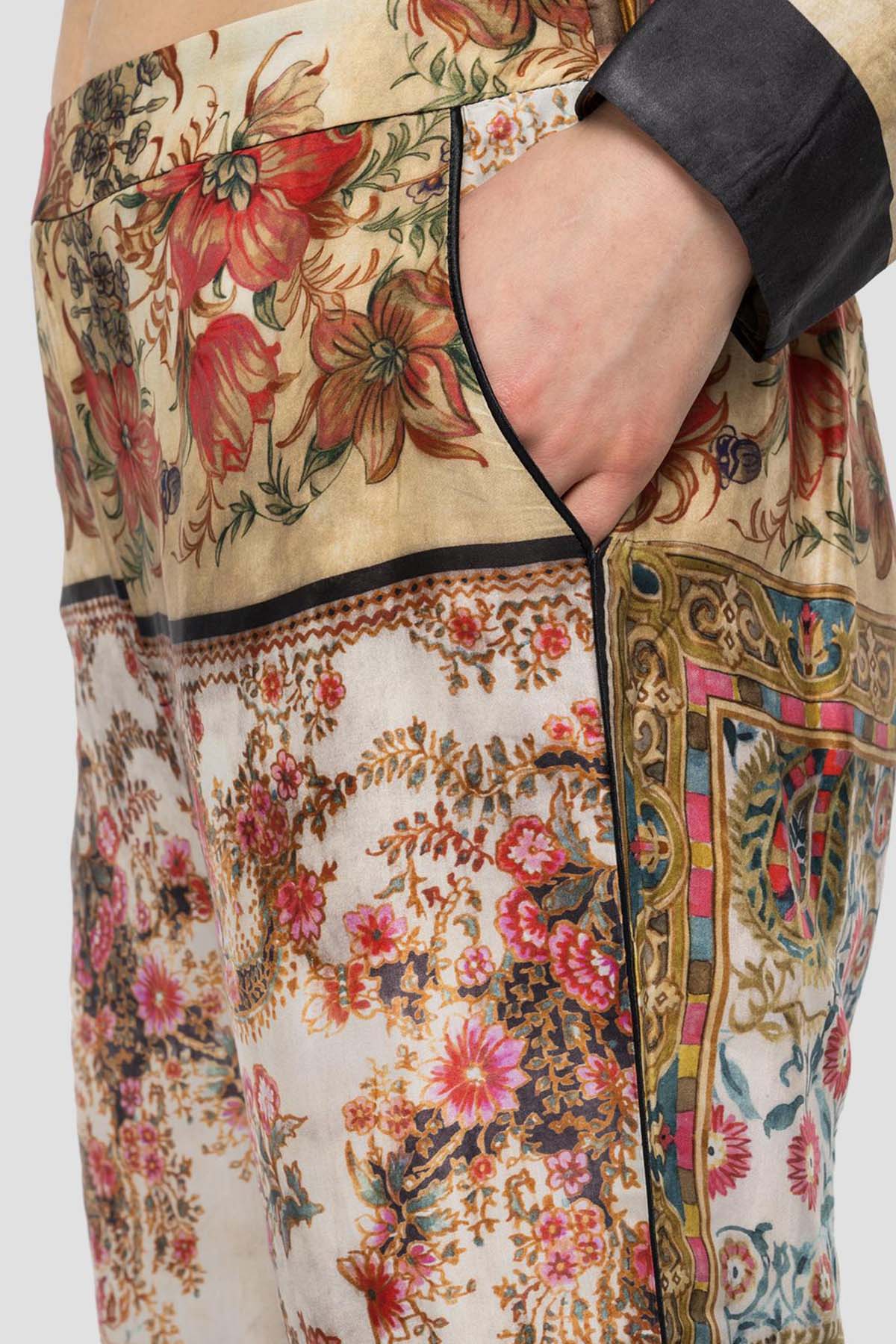 Replay Beli Lastikli Desenli Yüksek Bel Pantolon-Libas Trendy Fashion Store