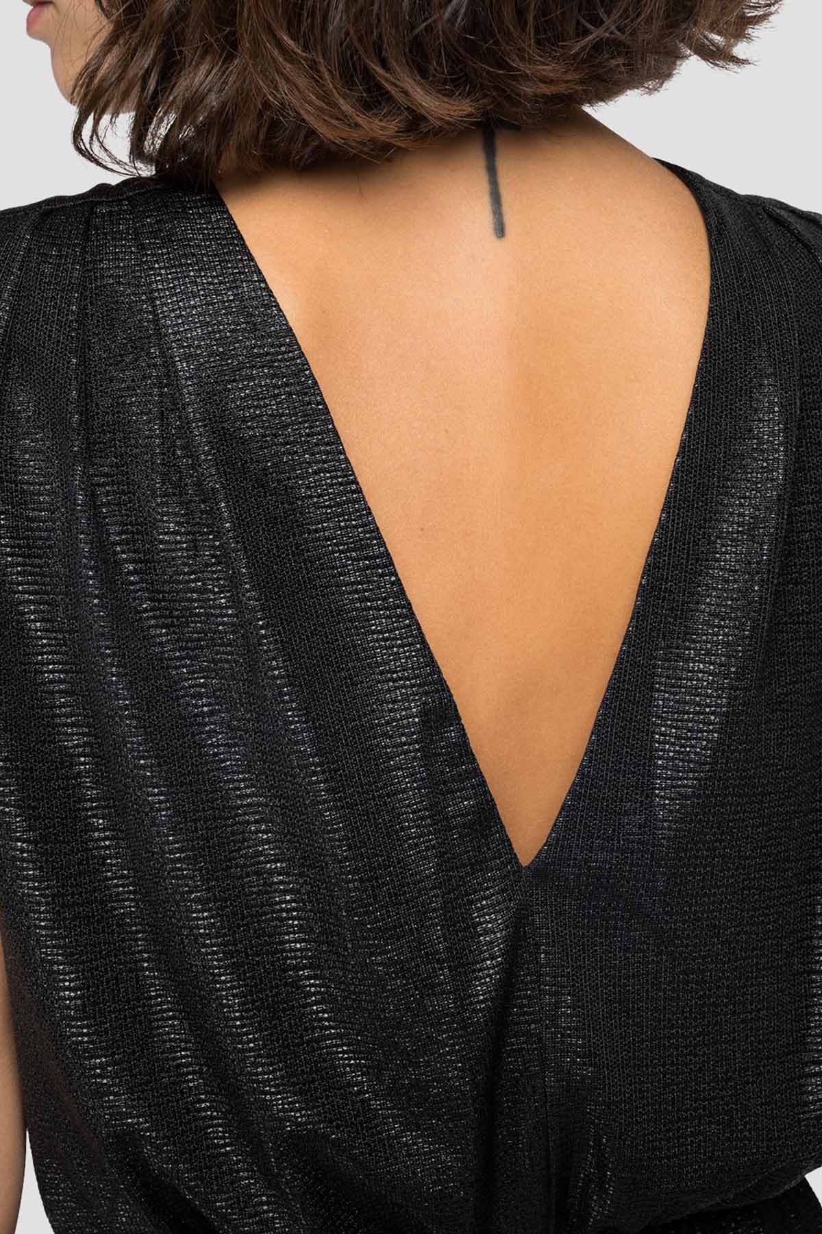 Replay Belden Büzgülü Maxi Elbise-Libas Trendy Fashion Store